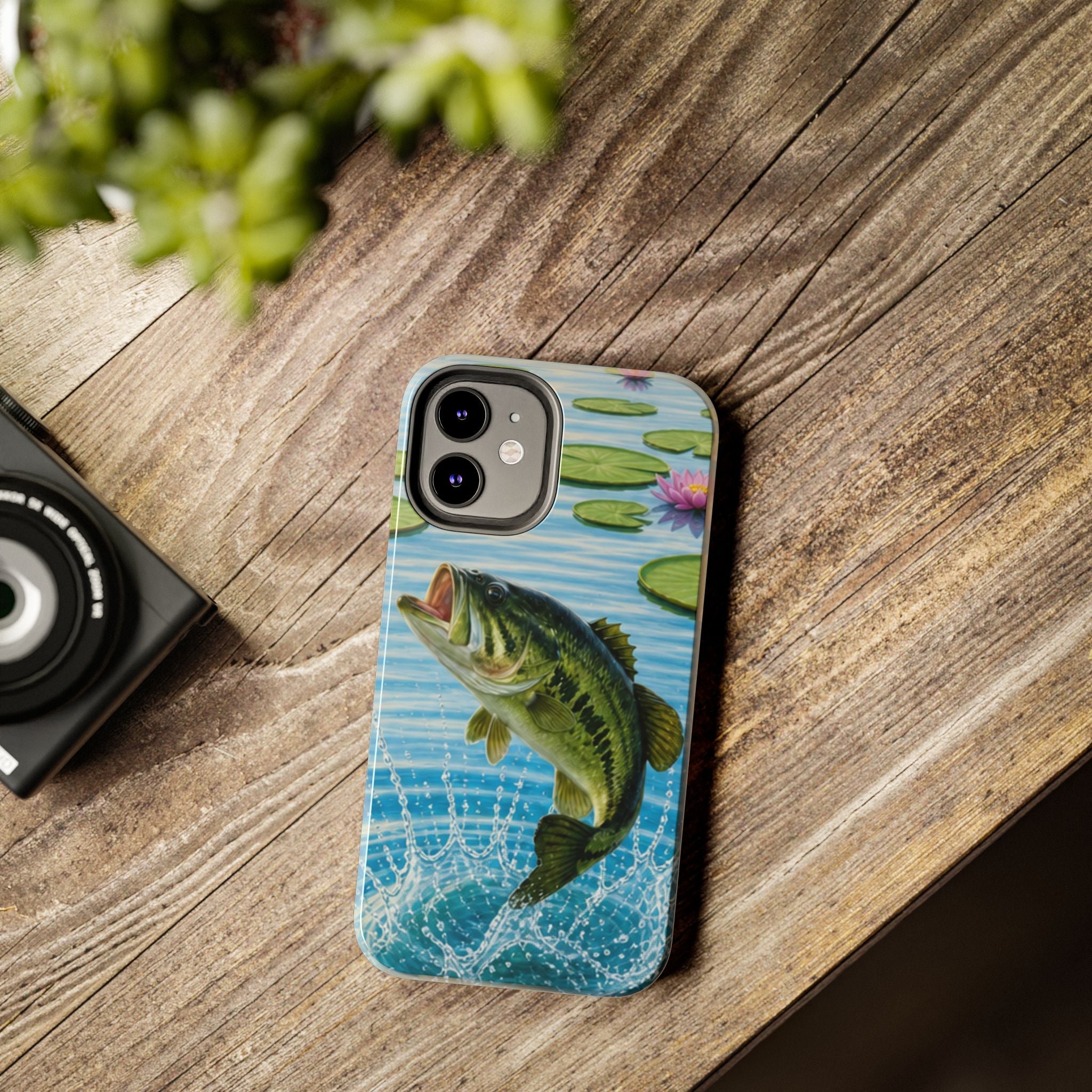 Largemouth Bass Jumping Phone Case | Tough Phone Case