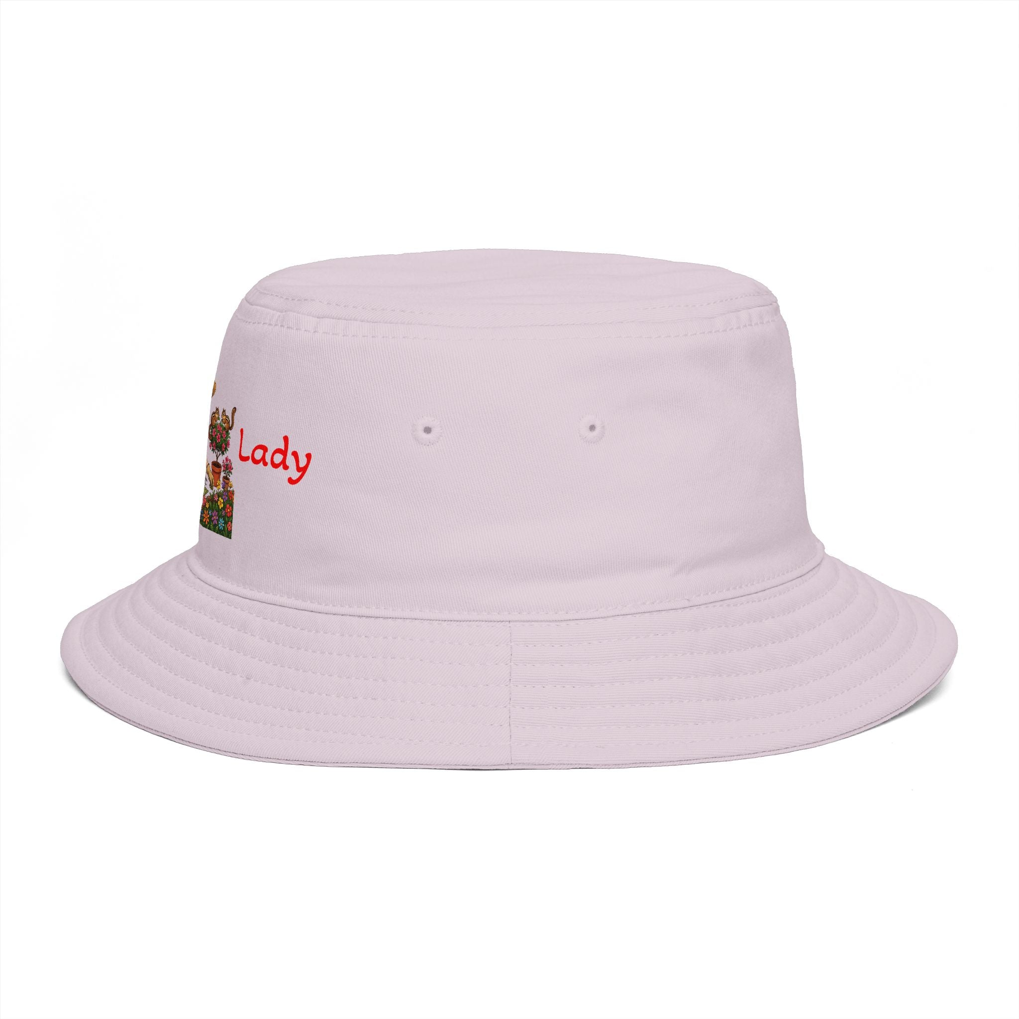 Plant Lady bucket hat | lady planting flowers floral gardening design