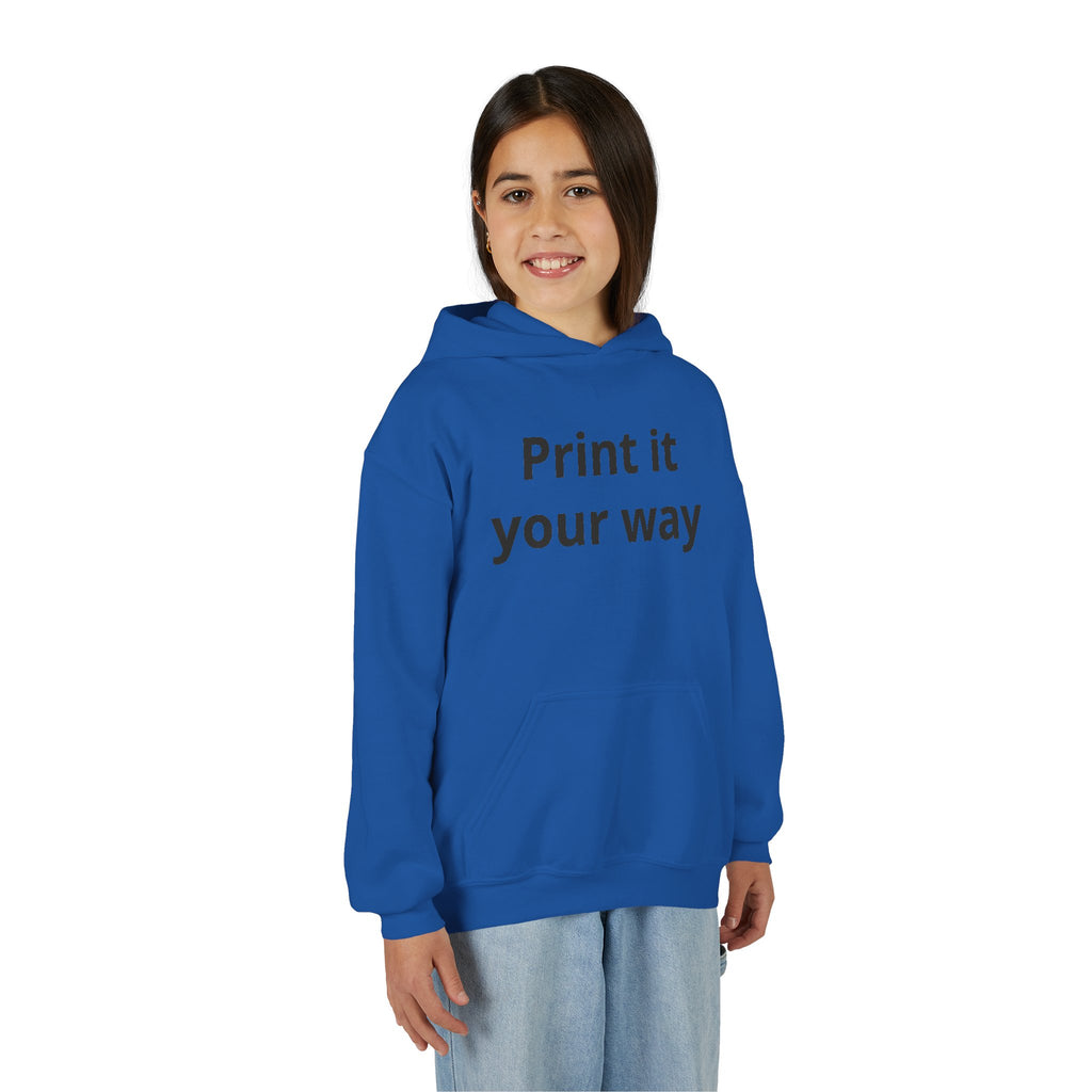 Hooded Sweatshirt Print It Your Way | Custom Youth Hoodie