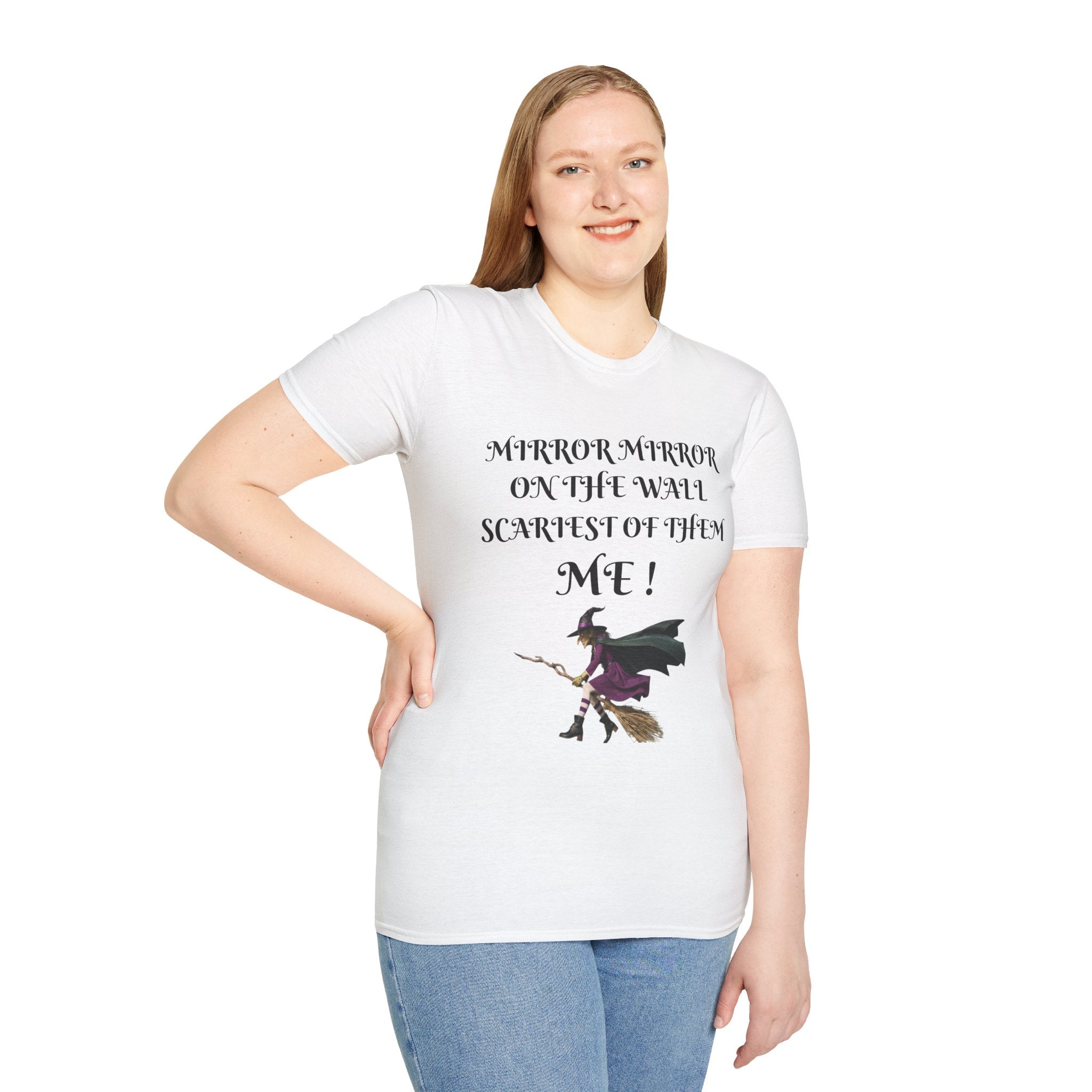 Mirror Mirror on the Wall Witch Illustration T-Shirt