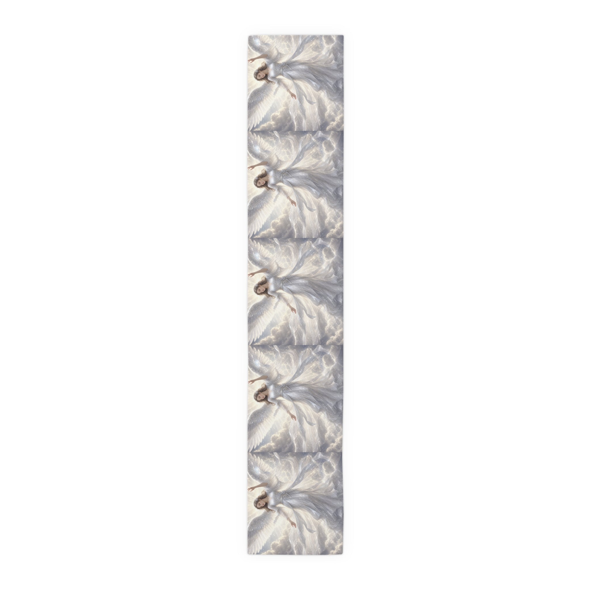 Sparkly White Angels Table Runner | Cotton Poly Blend
