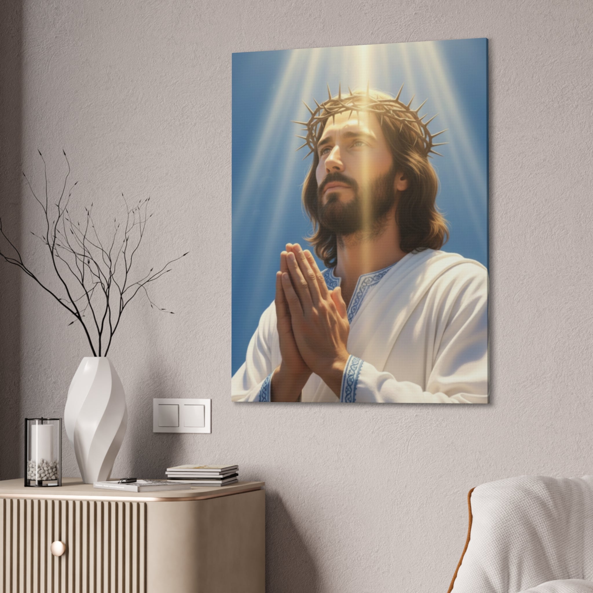 Praying Jesus Canvas