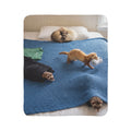 Funny Ferrets /Fleece Sherpa Blanket