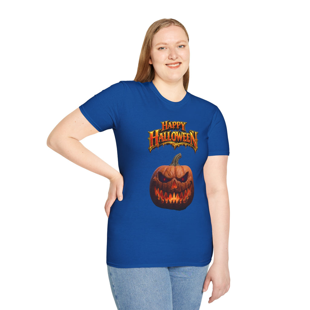 Happy Halloween Pumpkin T-Shirt | Jack-O'-Lantern Graphic Tee