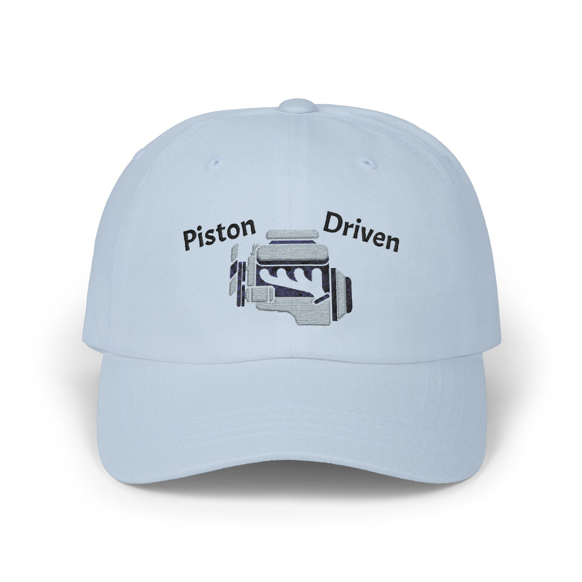 Piston Driven Engine Illustration Dad Cap | Embroidered Car Hat