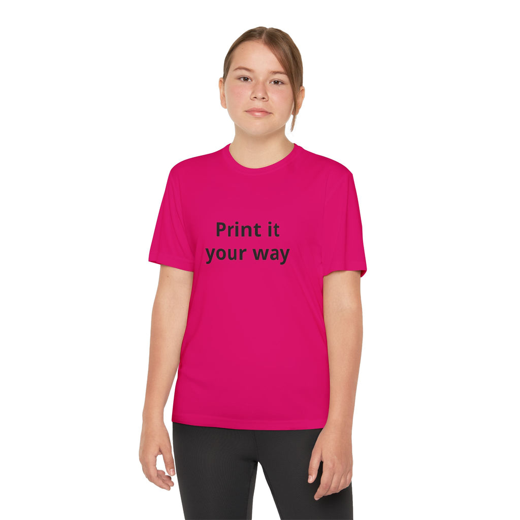 Print it your way Tee | Customizable Youth T-Shirt, Plain White Kids Tee