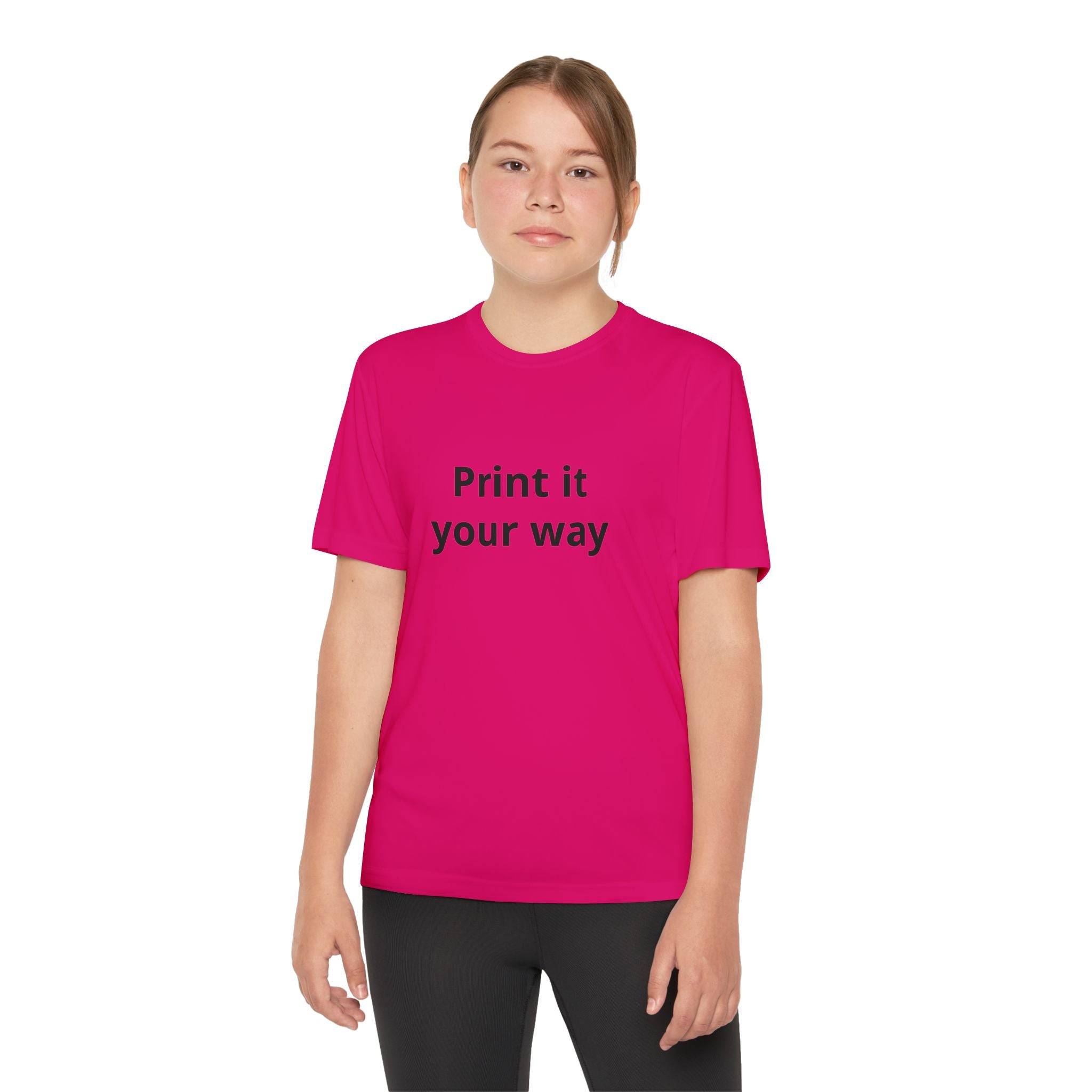 Print it your way Tee | Customizable Youth T-Shirt, Plain White Kids Tee