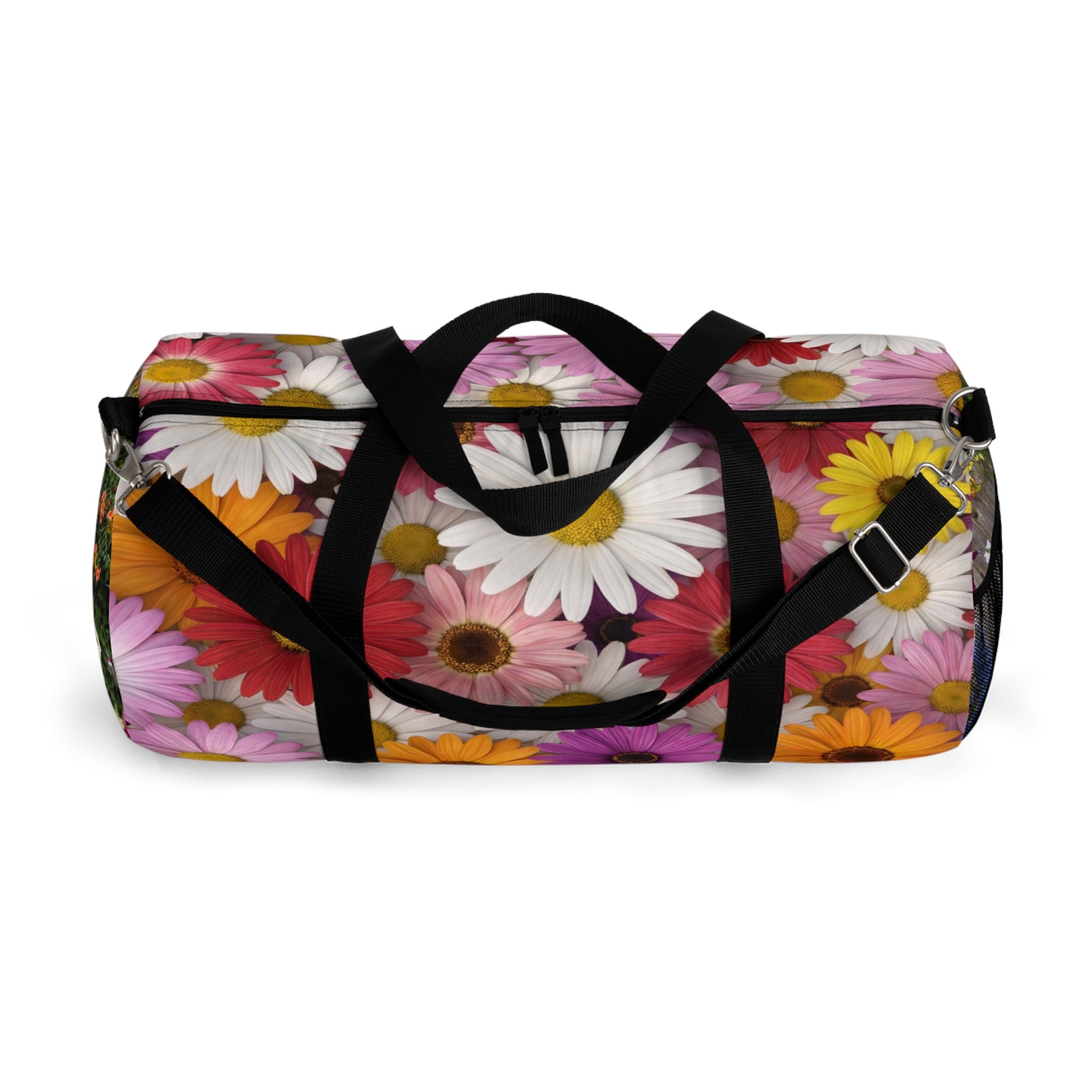 Floral Daisy Duffel Bag — Colorful Travel & Gym Bag