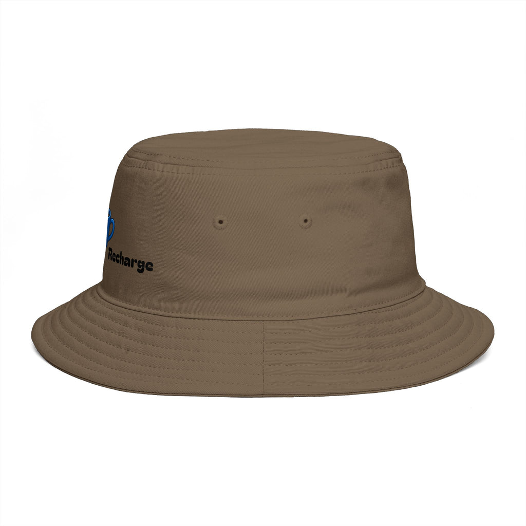 Morning Recharge Coffee Cup Bucket Hat | Steaming Coffee Graphic