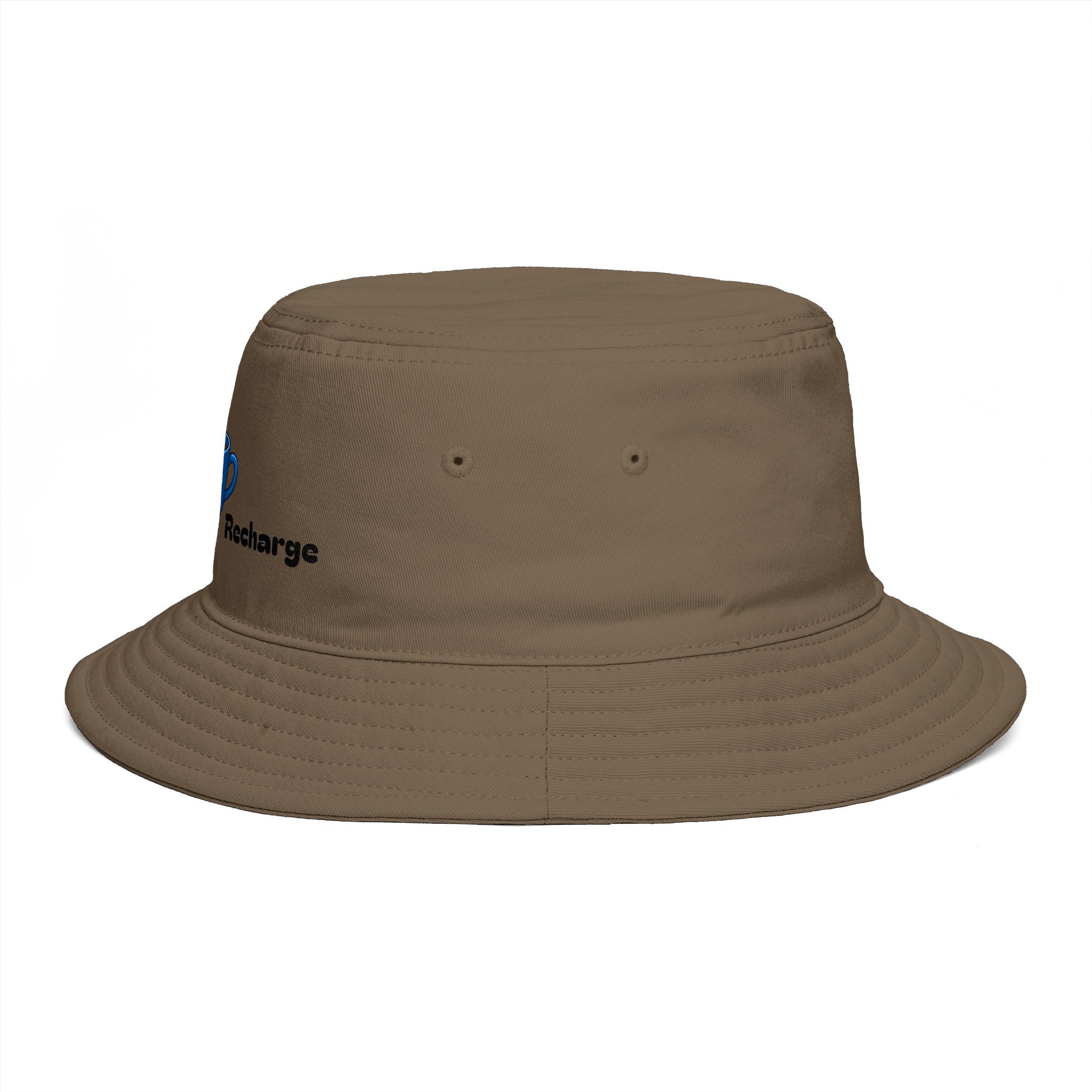 Morning Recharge Coffee Cup Bucket Hat | Steaming Coffee Graphic