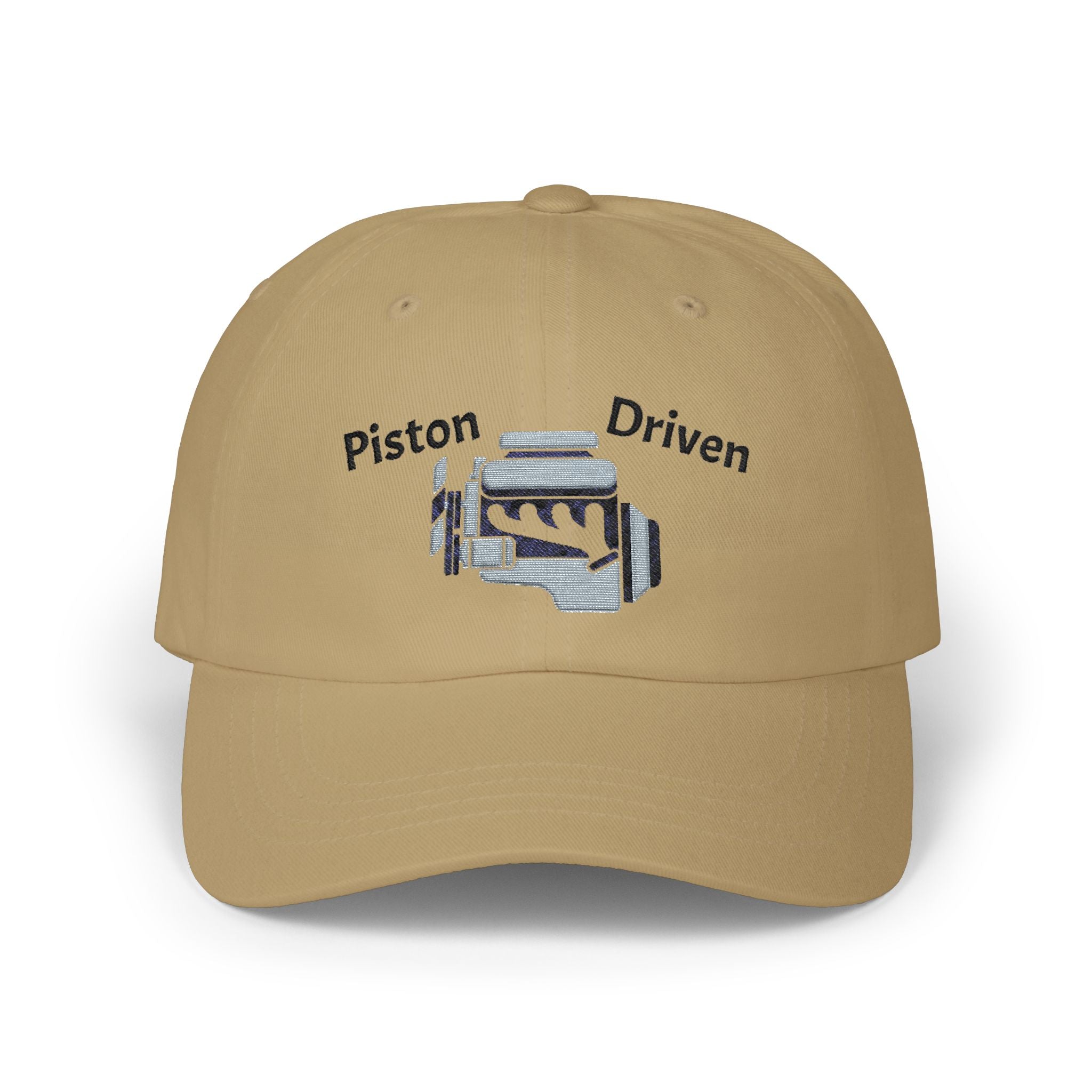 Piston Driven Engine Illustration Dad Cap | Embroidered Car Hat