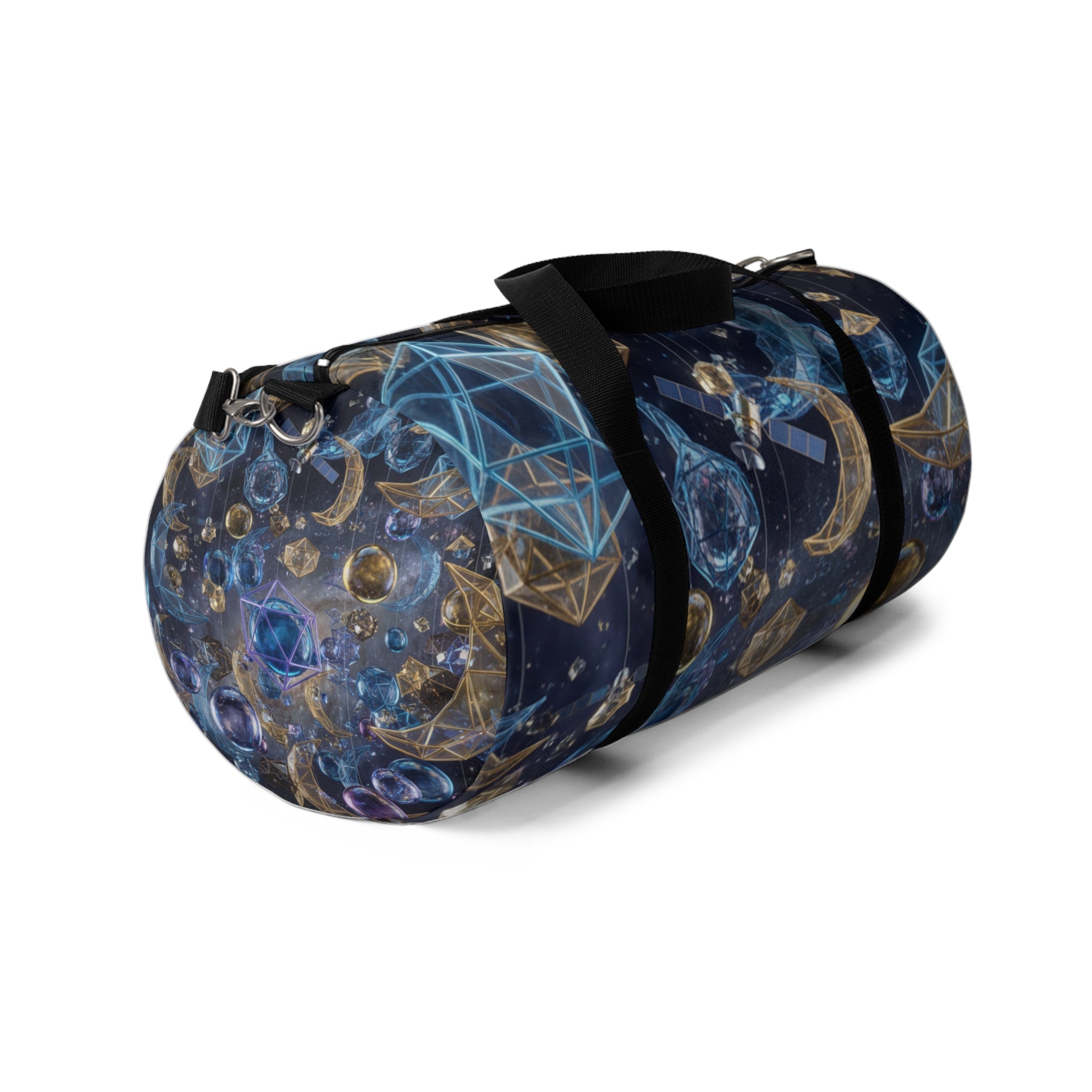 Duffle Bag Celestial Gems/ Moon and Crystal Pattern Travel Bag