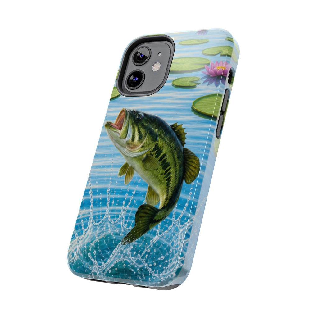 Largemouth Bass Jumping Phone Case | Tough Phone Case