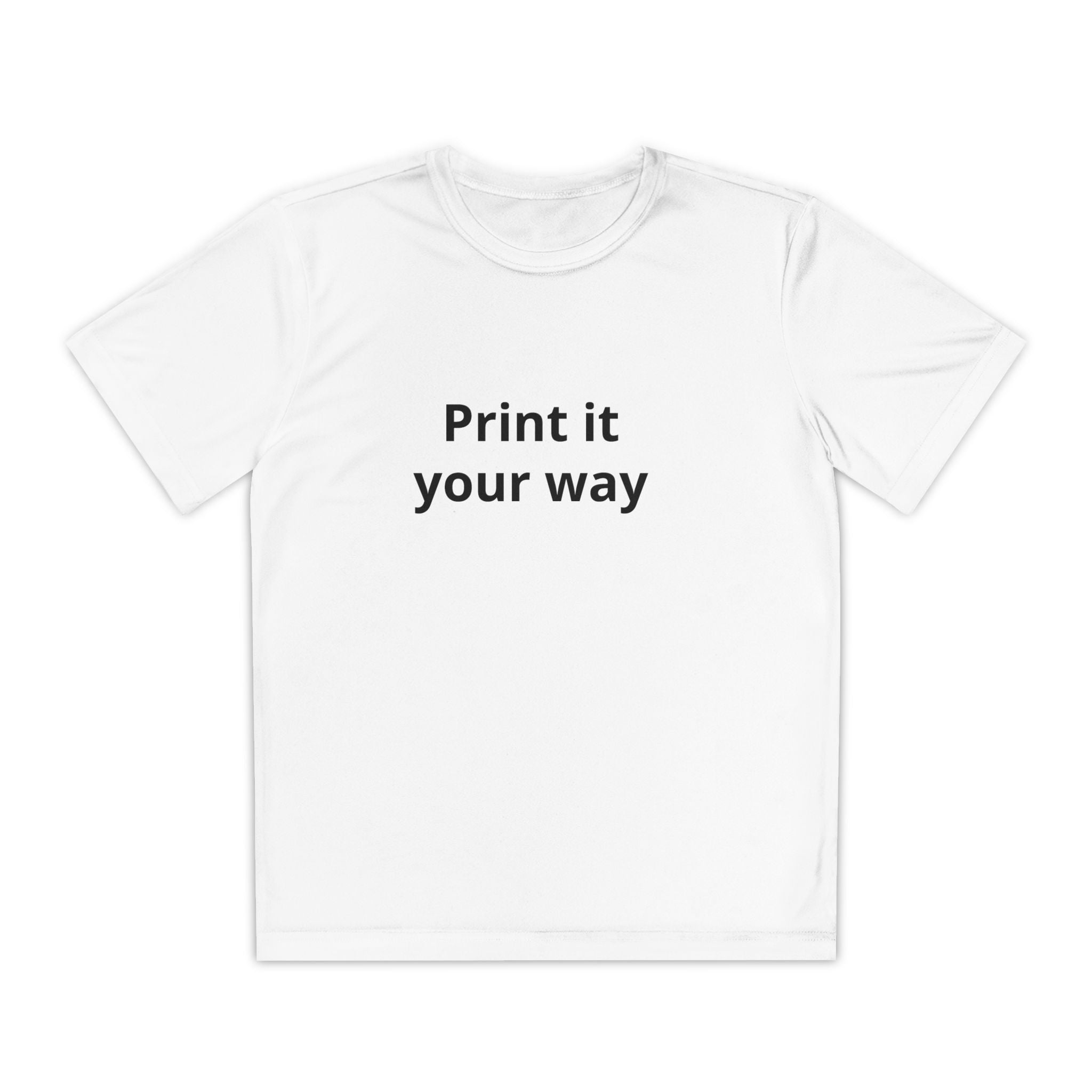 Customizable Plain White Kids T-Shirt – Youth Cotton Tee for DIY Printing