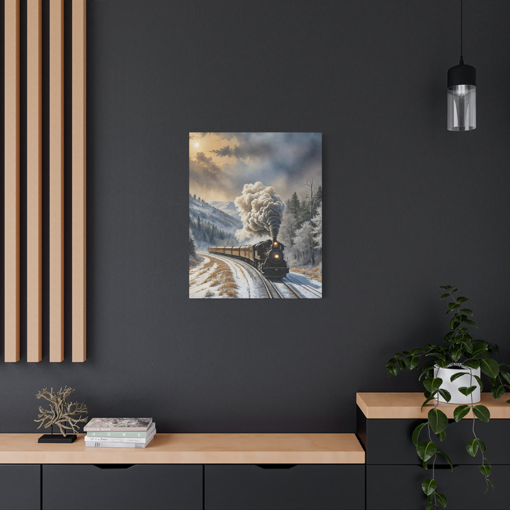 Matte Canvas, Steam Train  Stretched, 1.25"