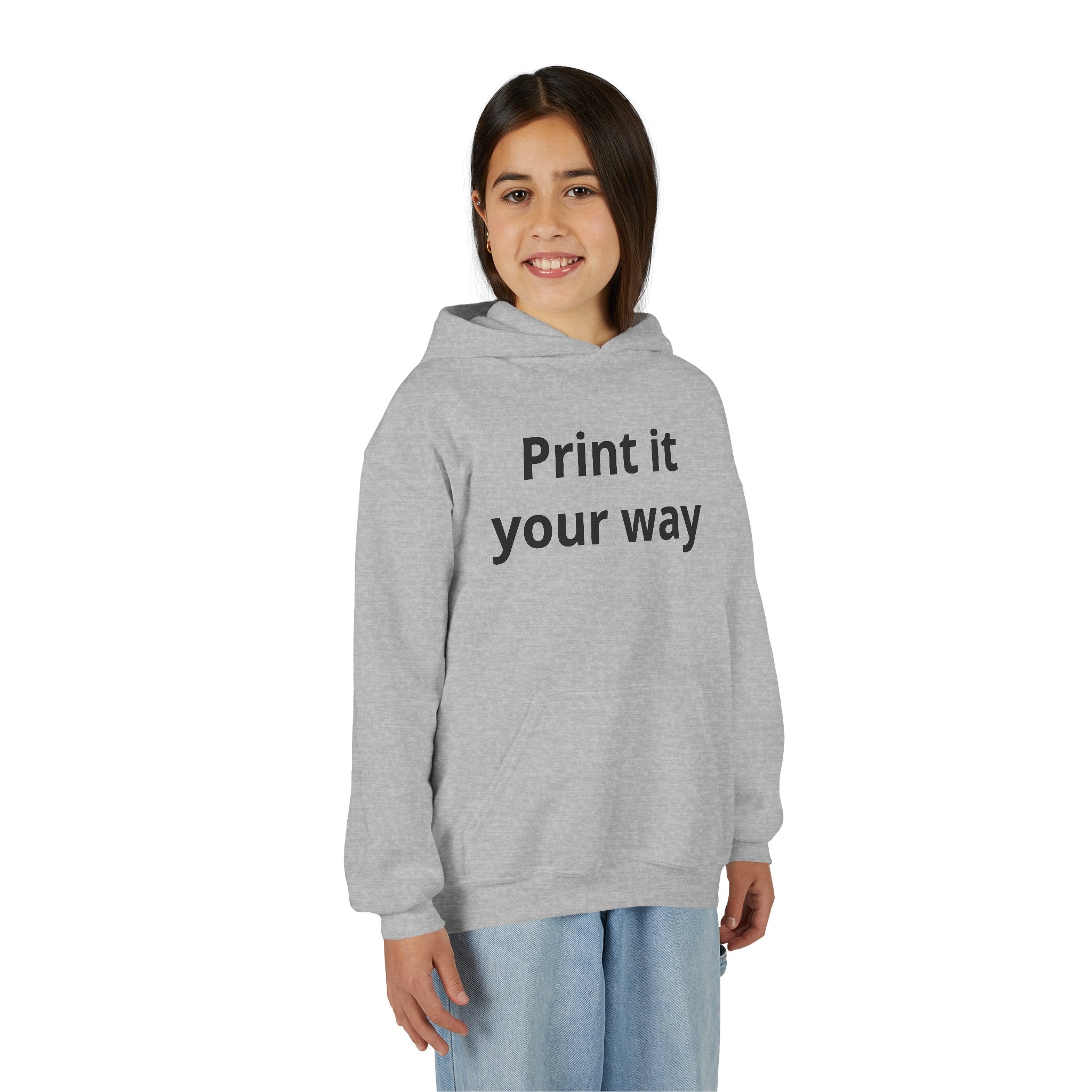 Hooded Sweatshirt Kids Print It Your Way | Custom Youth Hoodie