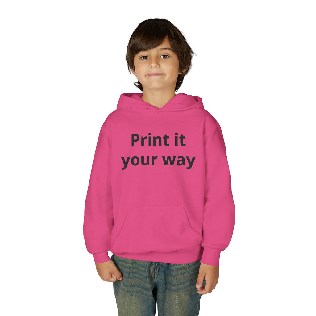Hooded Sweatshirt Print It Your Way | Custom Youth Hoodie