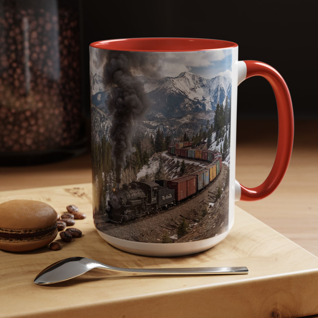 Accent Coffee Mug (11, 15oz)/Steam Train