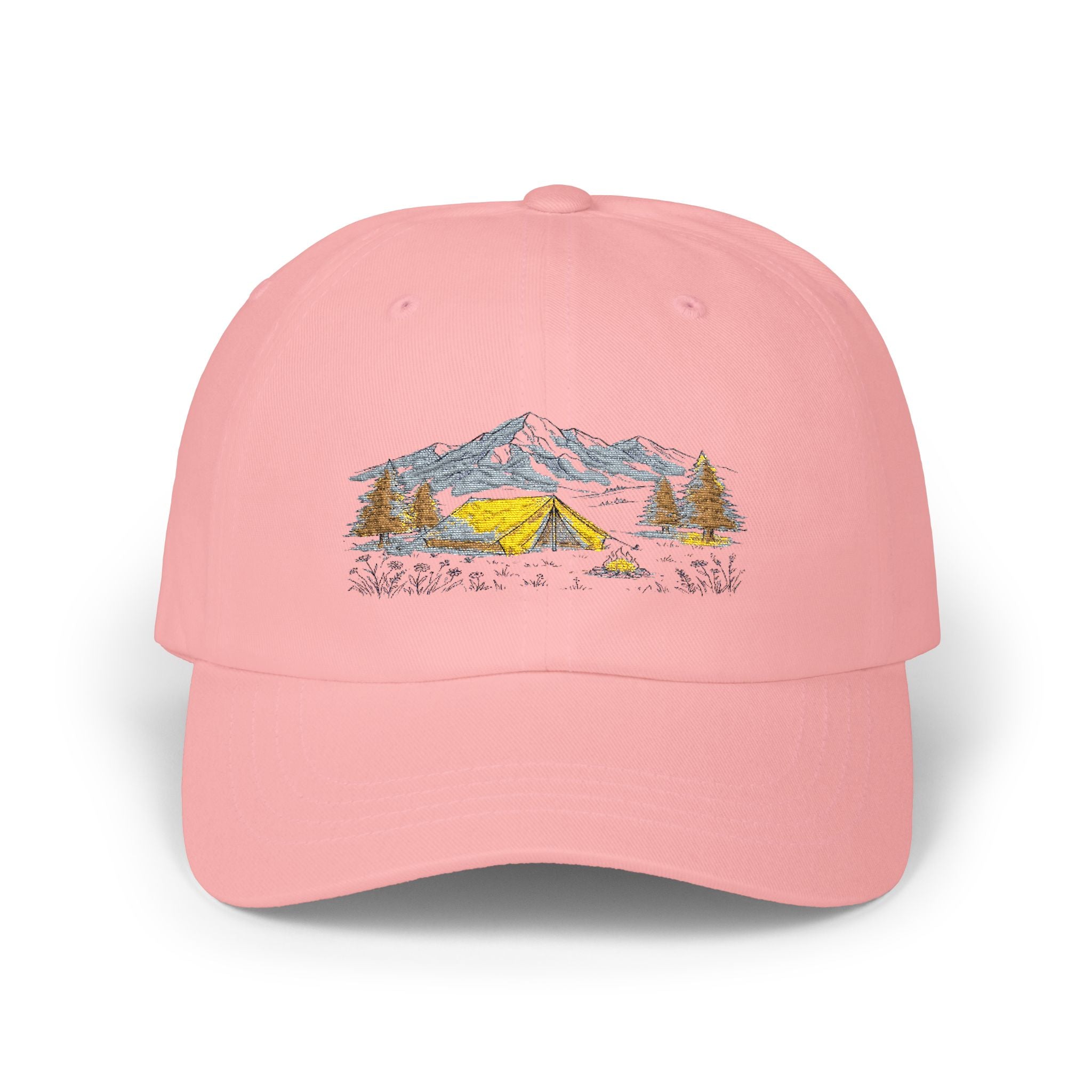 Yellow Tent Mountain Camp Cap | Dad Hat, Outdoor Adventure