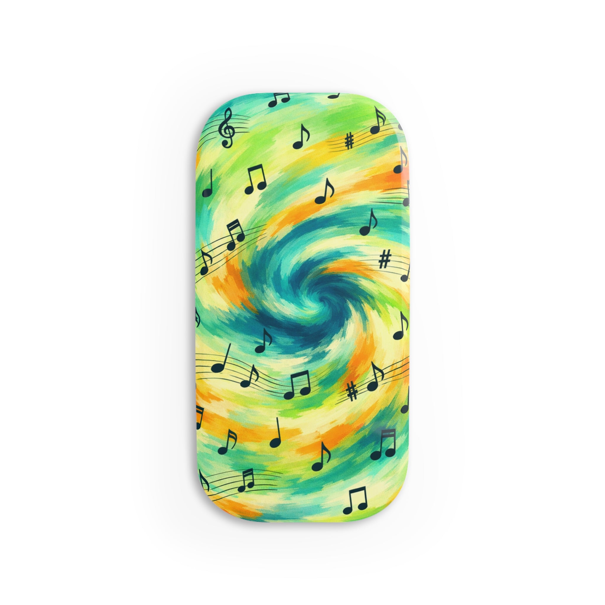 Music Notes Swirl Phone Click-On Grip