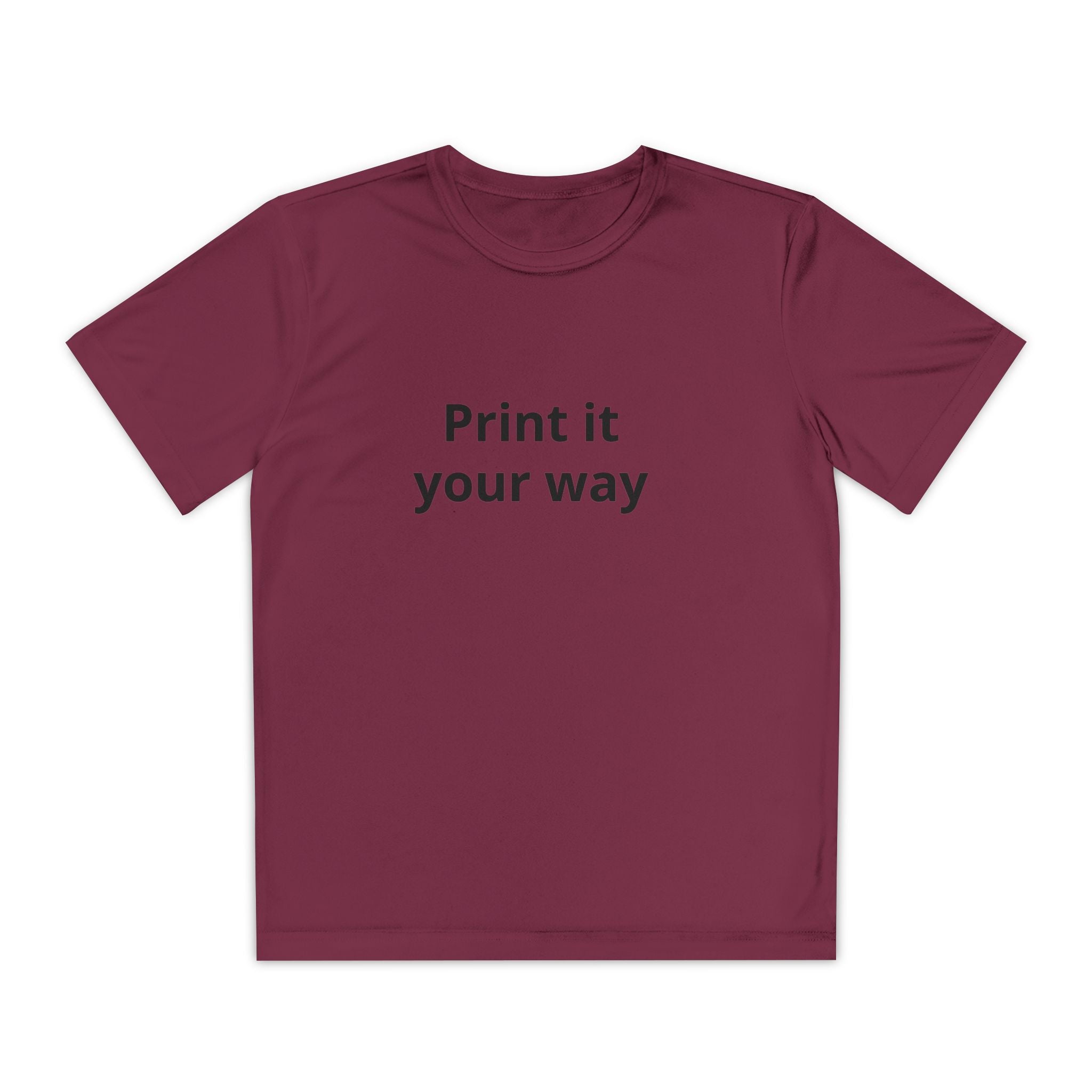 Customizable Plain White Kids T-Shirt – Youth Cotton Tee for DIY Printing