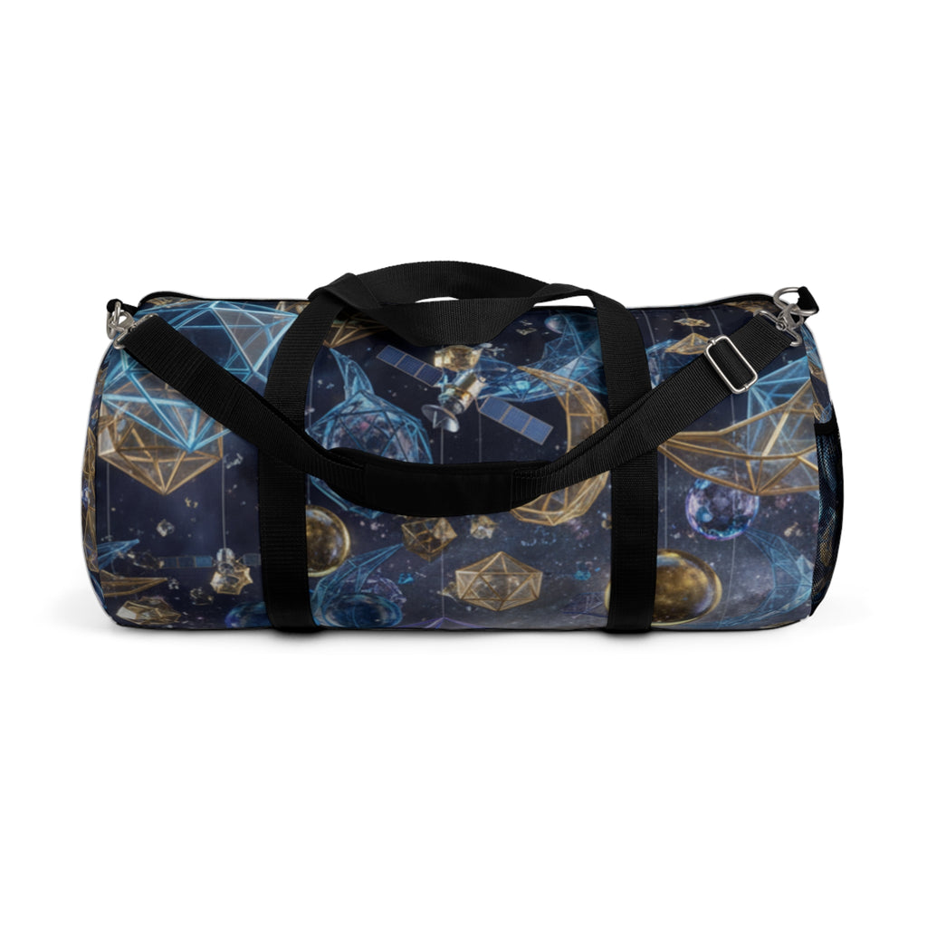 Duffle Bag Celestial Gems/ Moon and Crystal Pattern Travel Bag