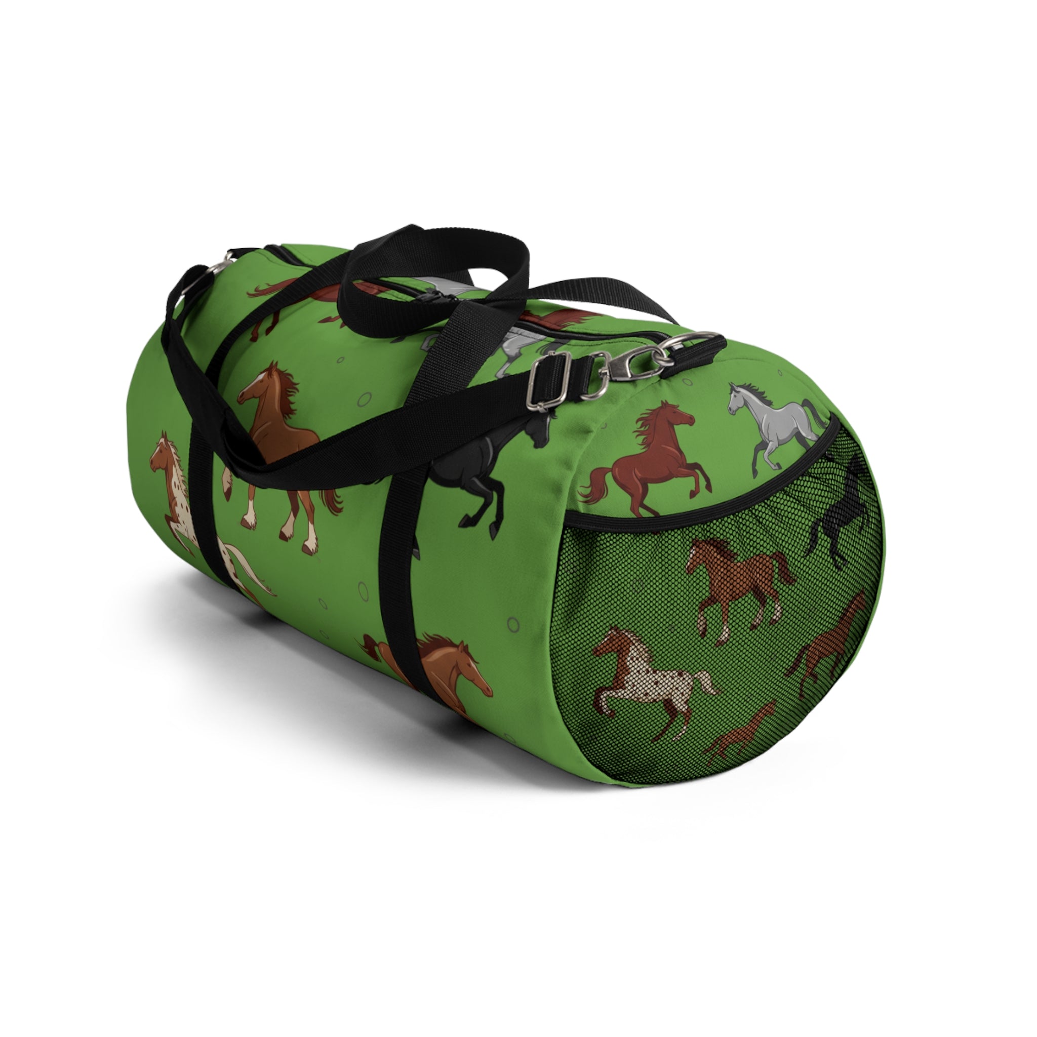 Copy of Green Equestrian Horse Pattern Duffel Bag / Travel Gym Overnight Bag
