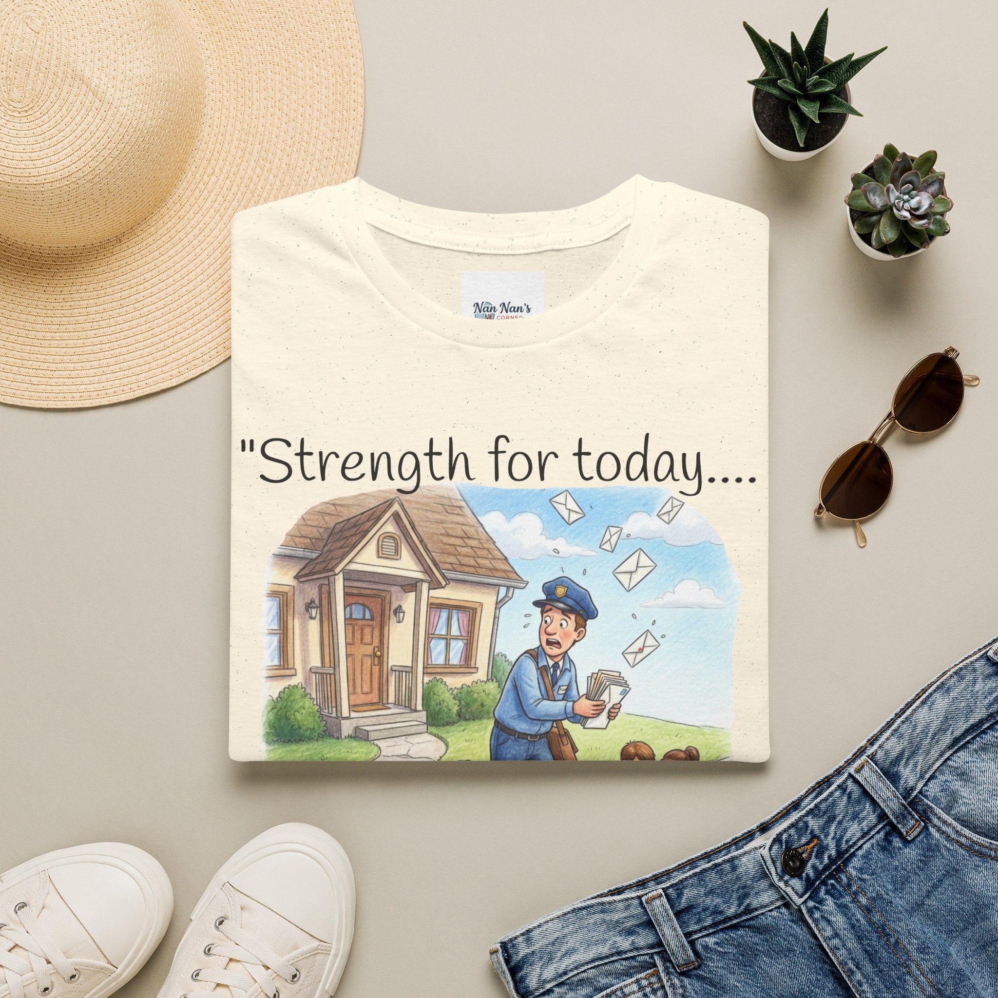 T-Shirt Postal Mail Carrier / Vintage Mailman Illustration Tee