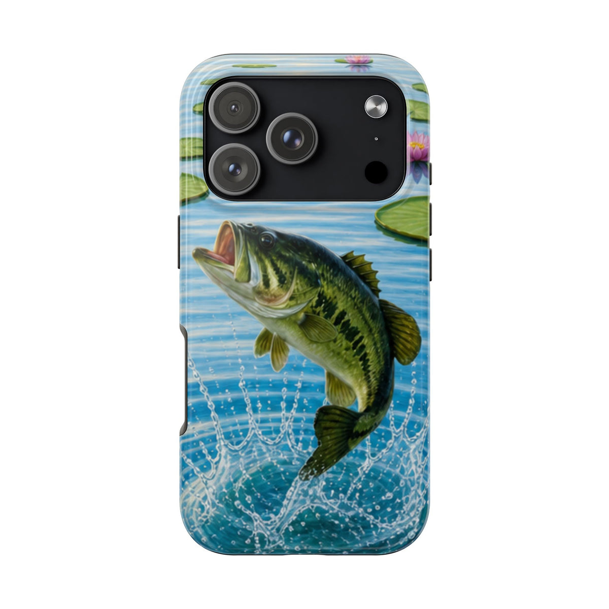 Largemouth Bass Jumping Phone Case | Tough Phone Case