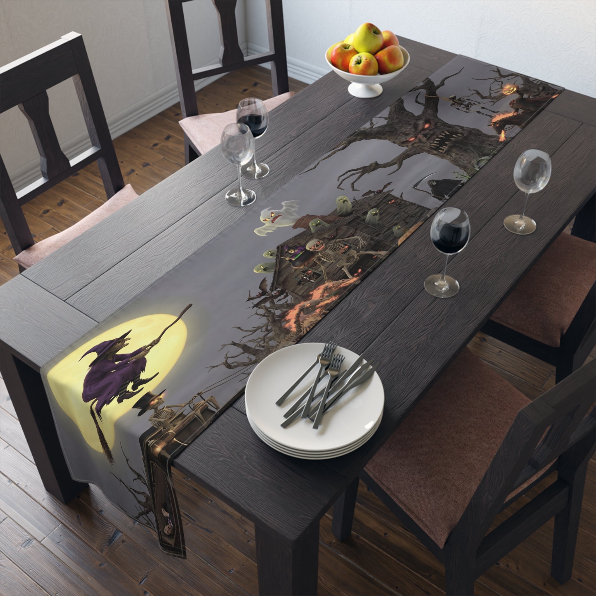 Haunted Halloween/Table Runner (Cotton, Poly)