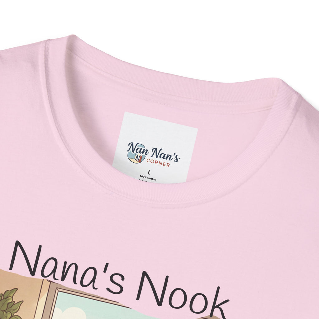 T-Shirt / "Nana's Nook: My Manager Has Whiskers" Cozy Grandma Cat Lover Tee