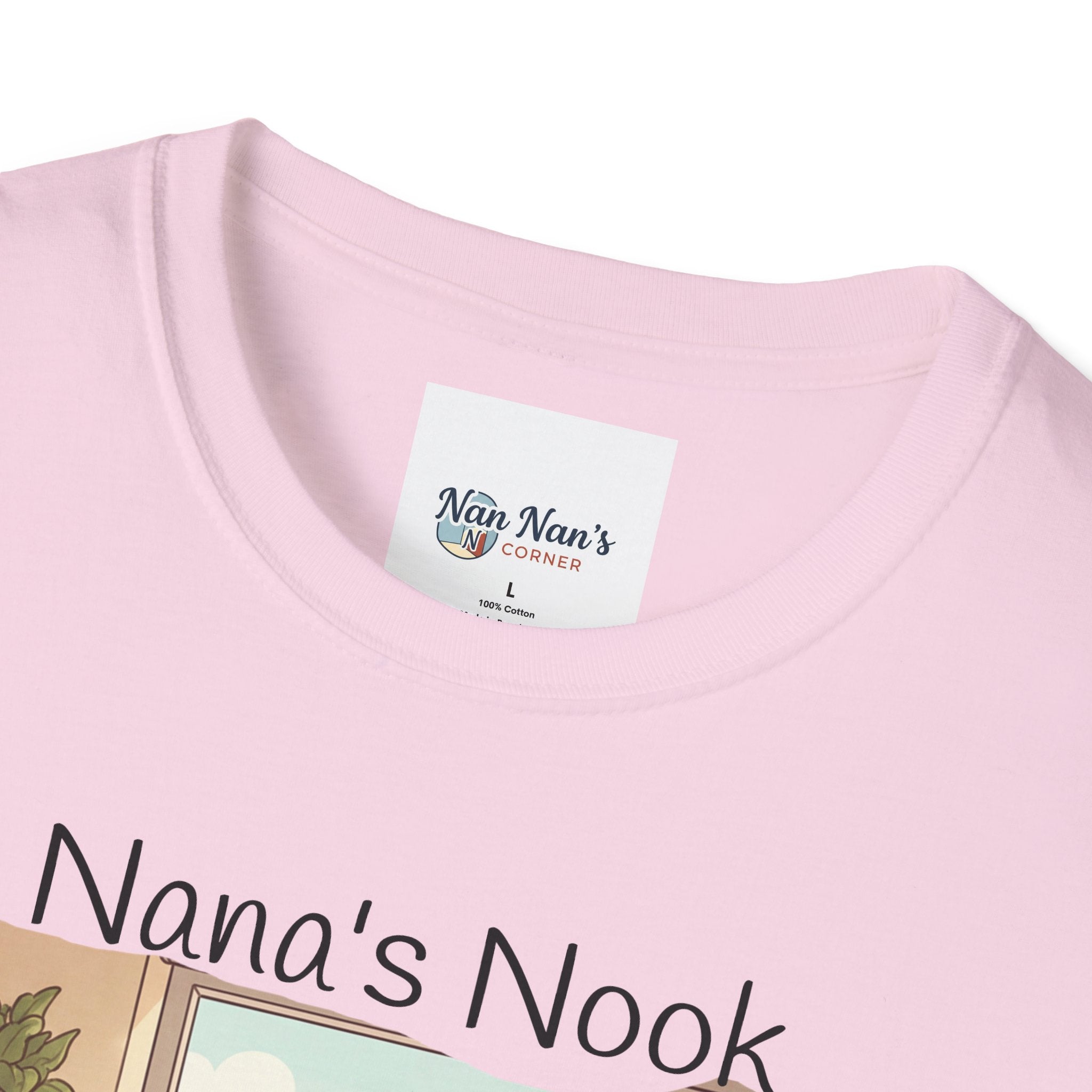 T-Shirt / "Nana's Nook: My Manager Has Whiskers" Cozy Grandma Cat Lover Tee