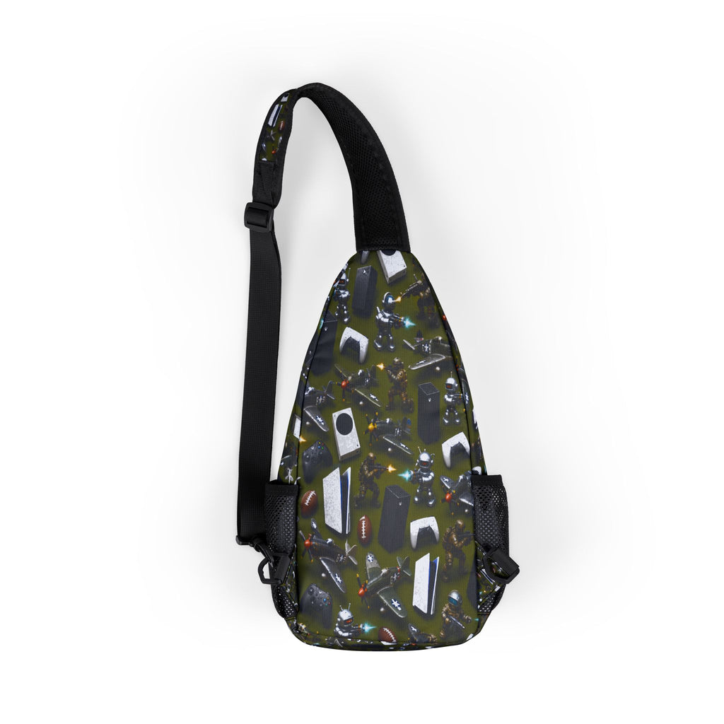 Game Day Camouflage Abstract Chest Bag – Tactical Sling Pack for Everyday Carry