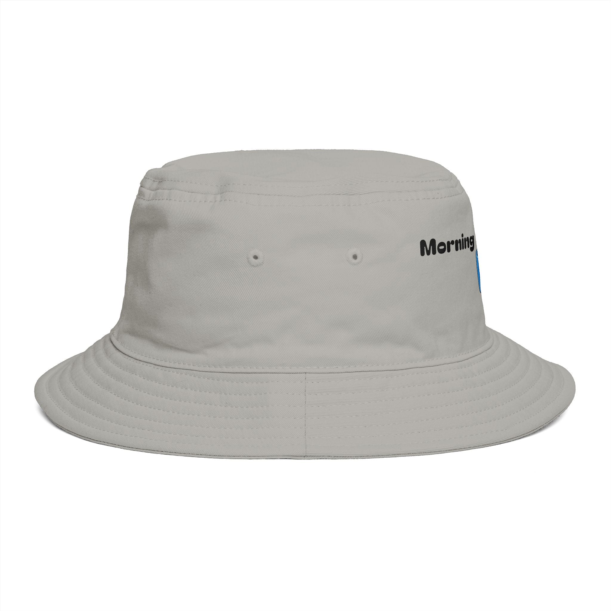 Morning Recharge Coffee Cup Bucket Hat | Steaming Coffee Graphic