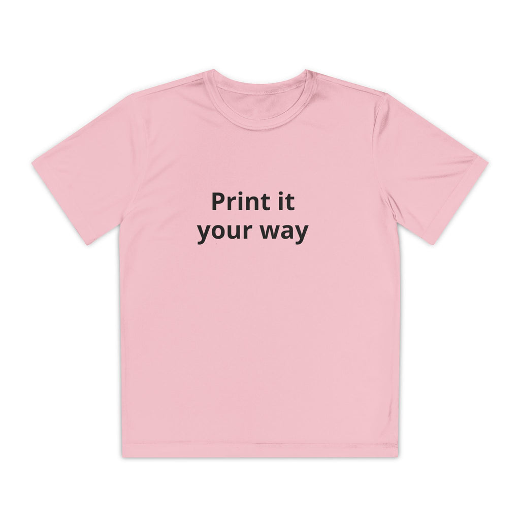 Print it your way Tee | Customizable Youth T-Shirt, Plain White Kids Tee