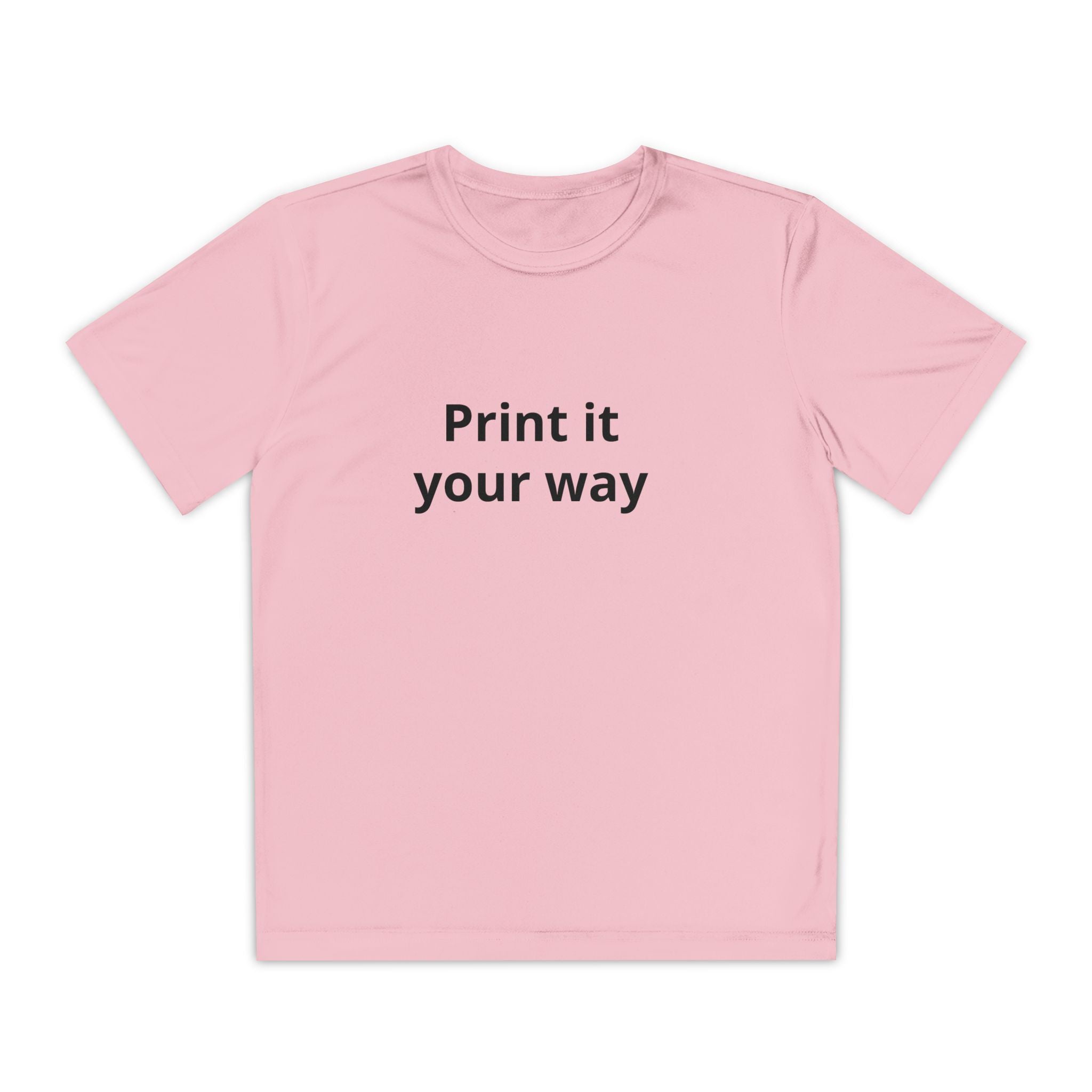 Print it your way Tee | Customizable Youth T-Shirt, Plain White Kids Tee