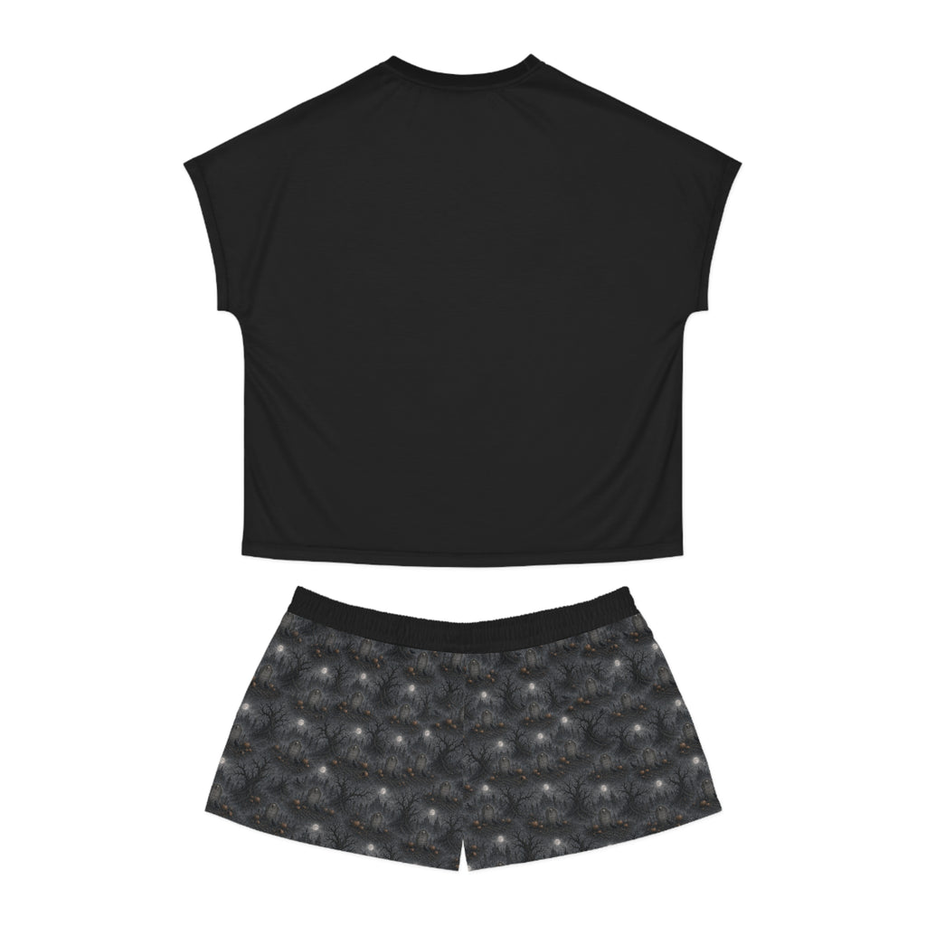 Rest in Darkness Tombstone Pajama Set | Halloween Sleepwear