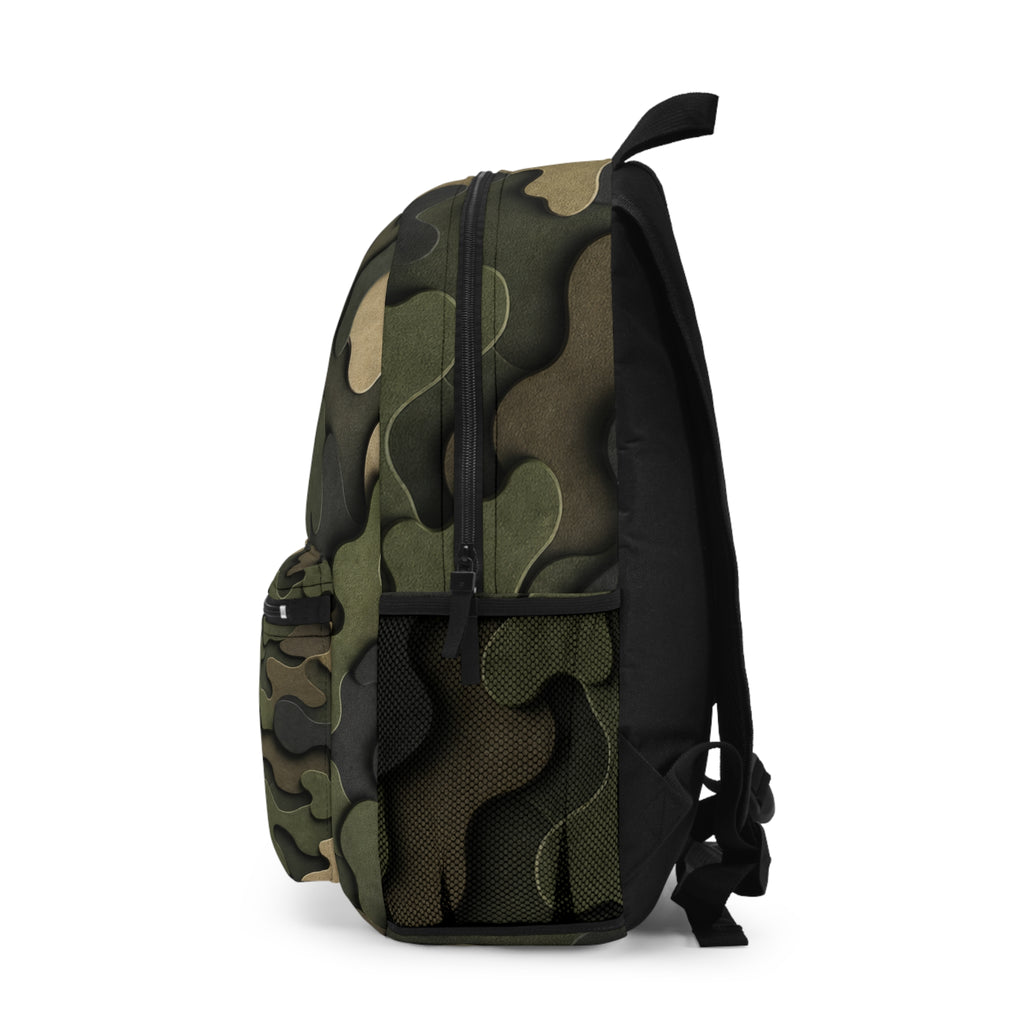 3D Camouflage Pattern Backpack | Army Camo School Bag