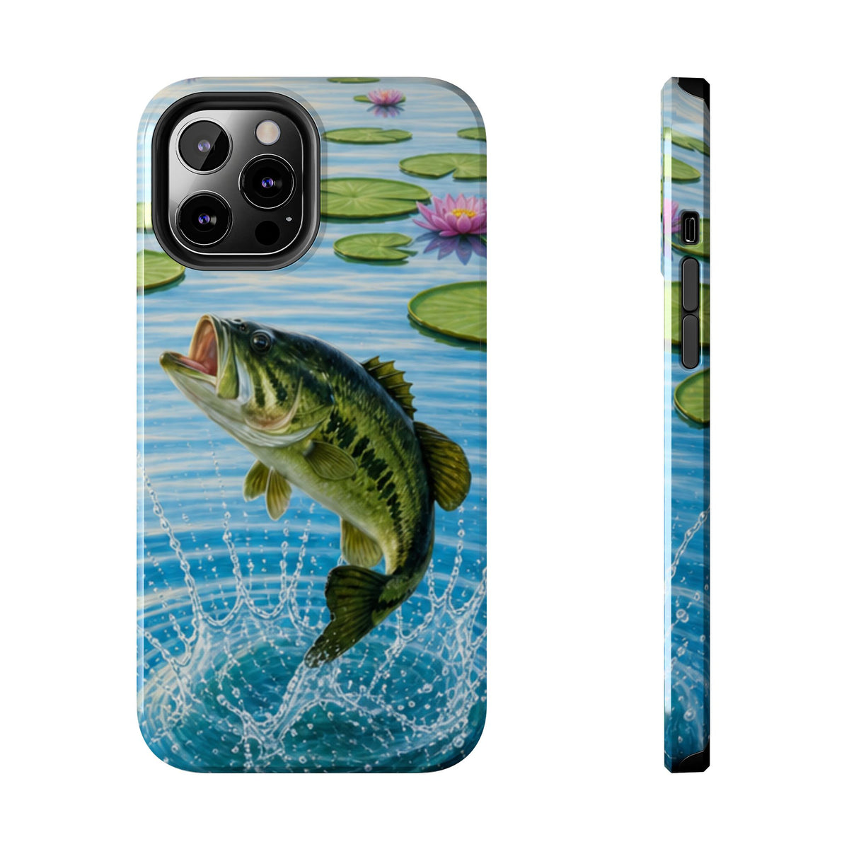 Largemouth Bass Jumping Phone Case | Tough Phone Case
