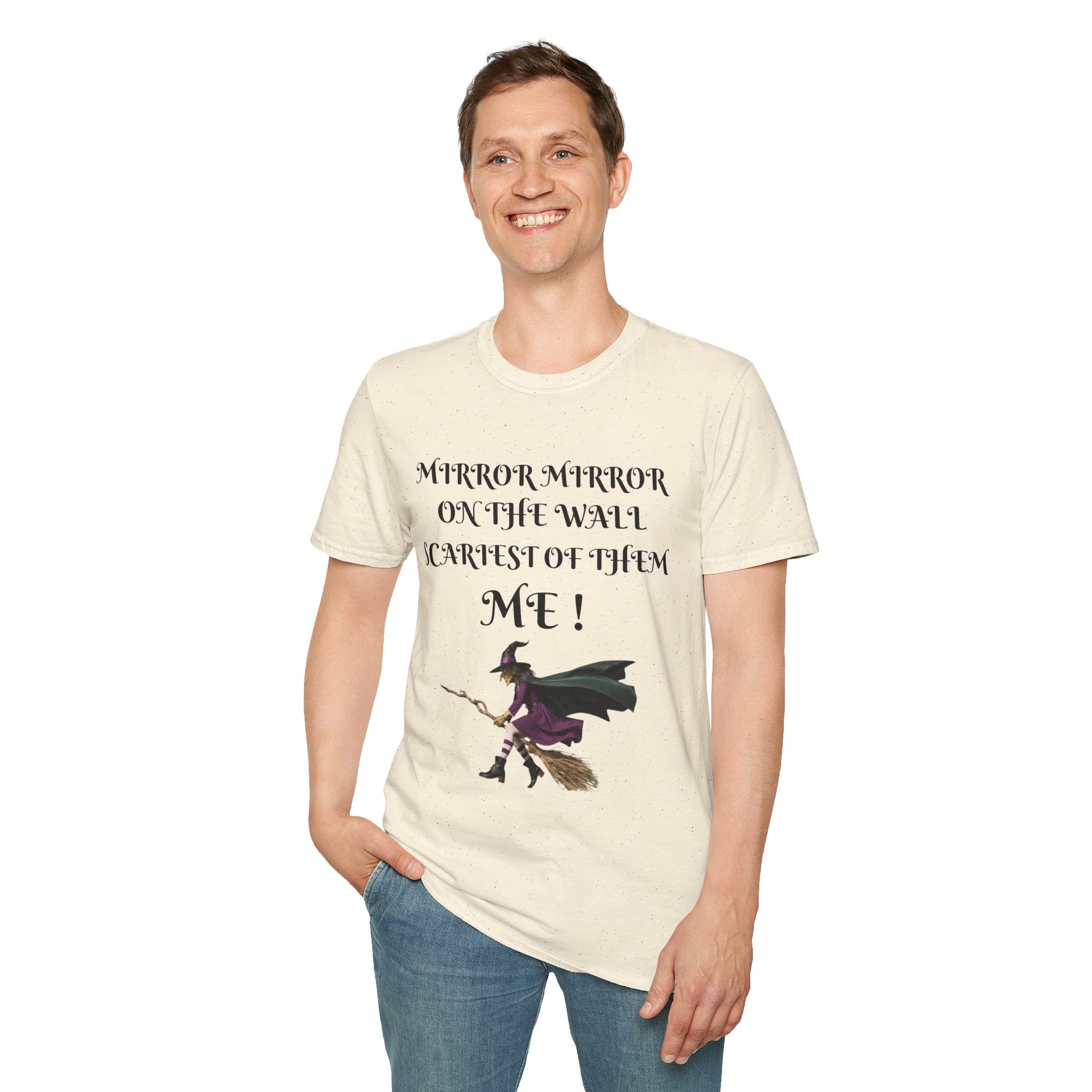 Mirror Mirror on the Wall Witch Illustration T-Shirt