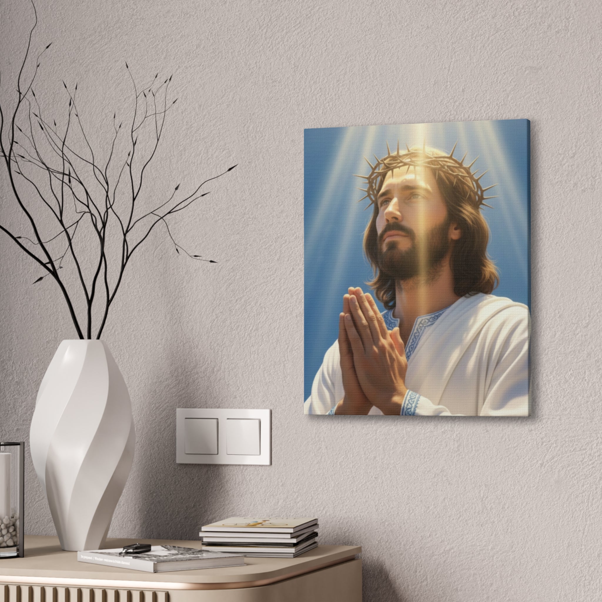 Praying Jesus Canvas
