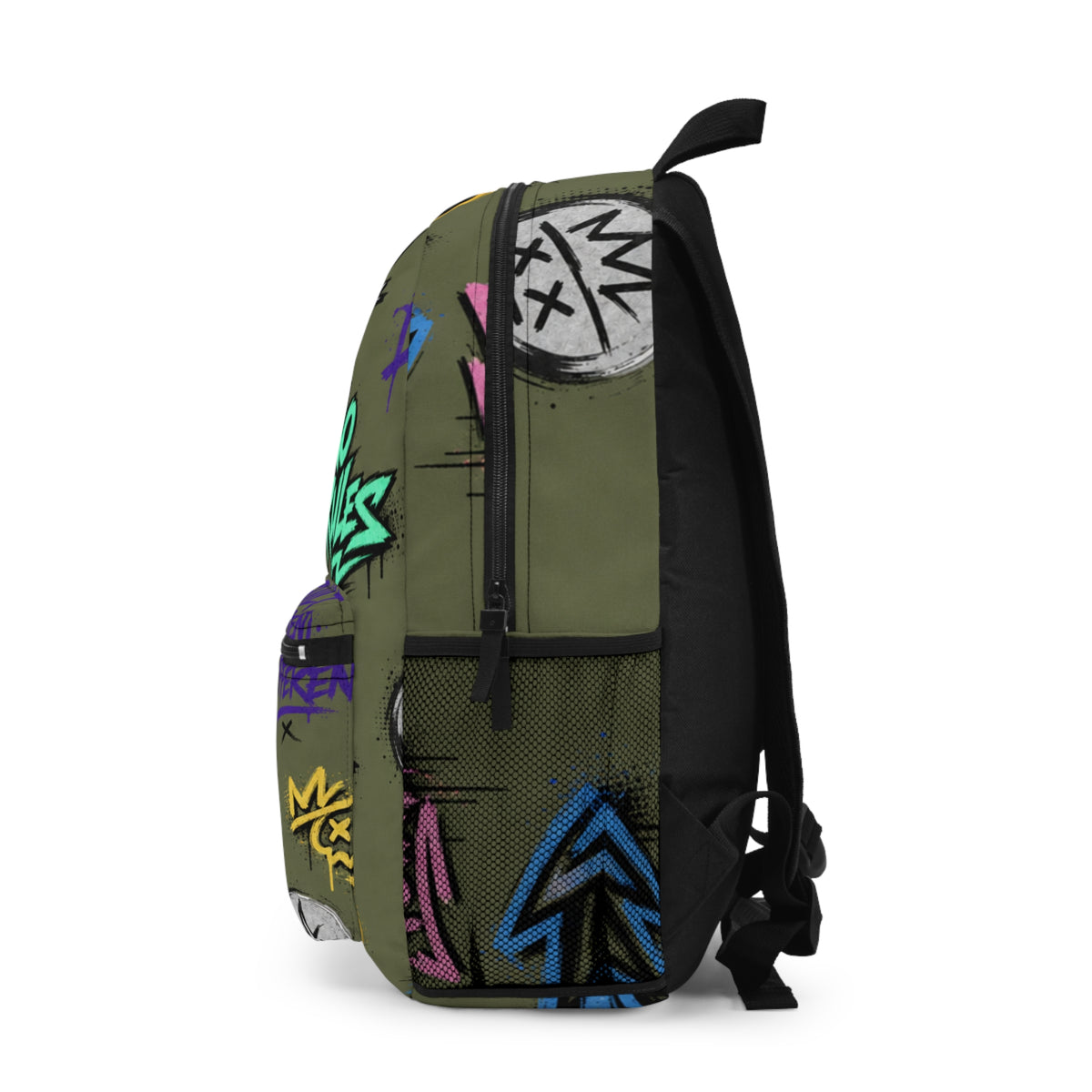 Graffiti 'No Rules' Street Art Backpack | Urban Rebellion Print