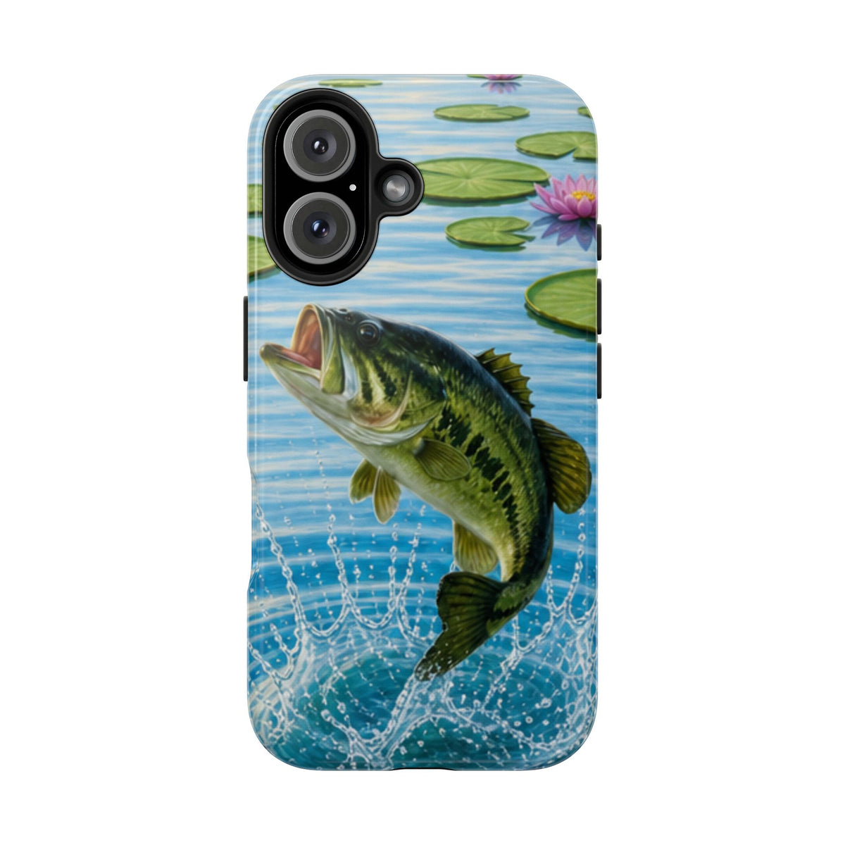 Largemouth Bass Jumping Phone Case | Tough Phone Case