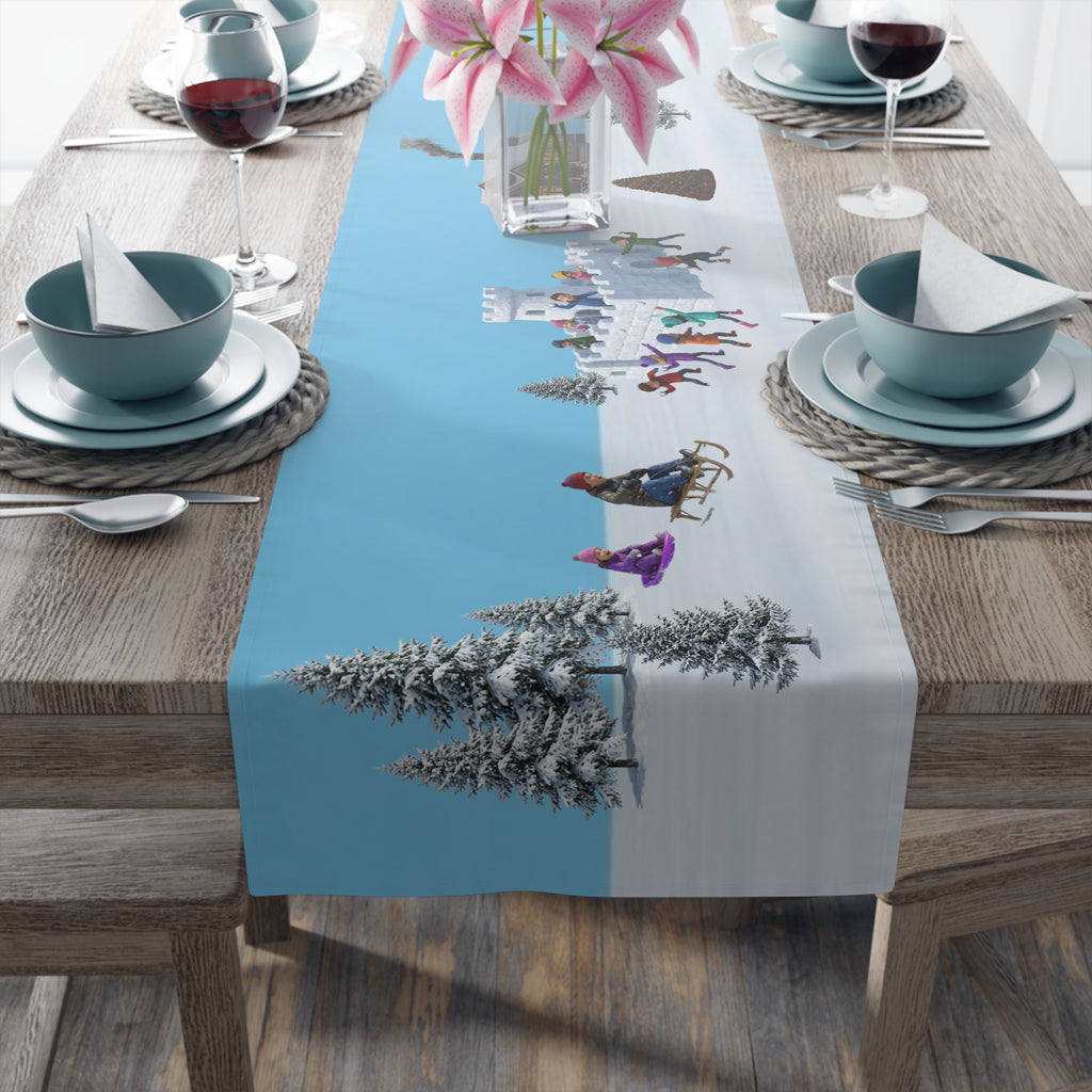 Winter Wonderland Table Runner | Holiday Table Decor