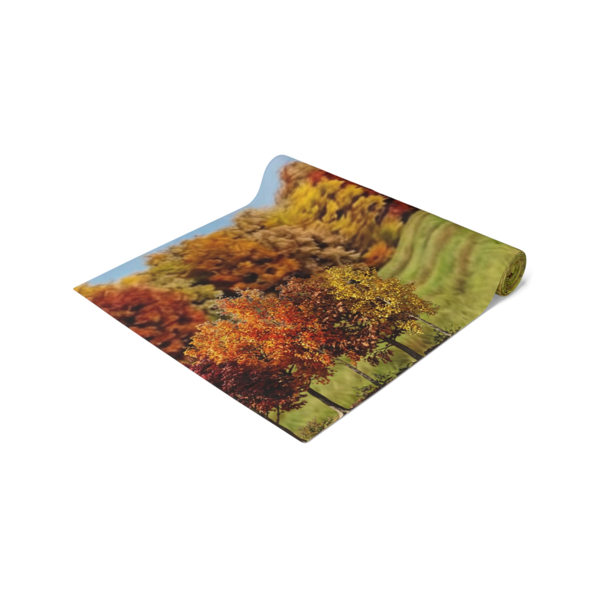 Fall Deer Table Runner | Autumn Wildlife Dining Decor (Cotton & Poly)