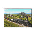 Vintage Steam Locomotive Floor Mat | Train Farm Landscape