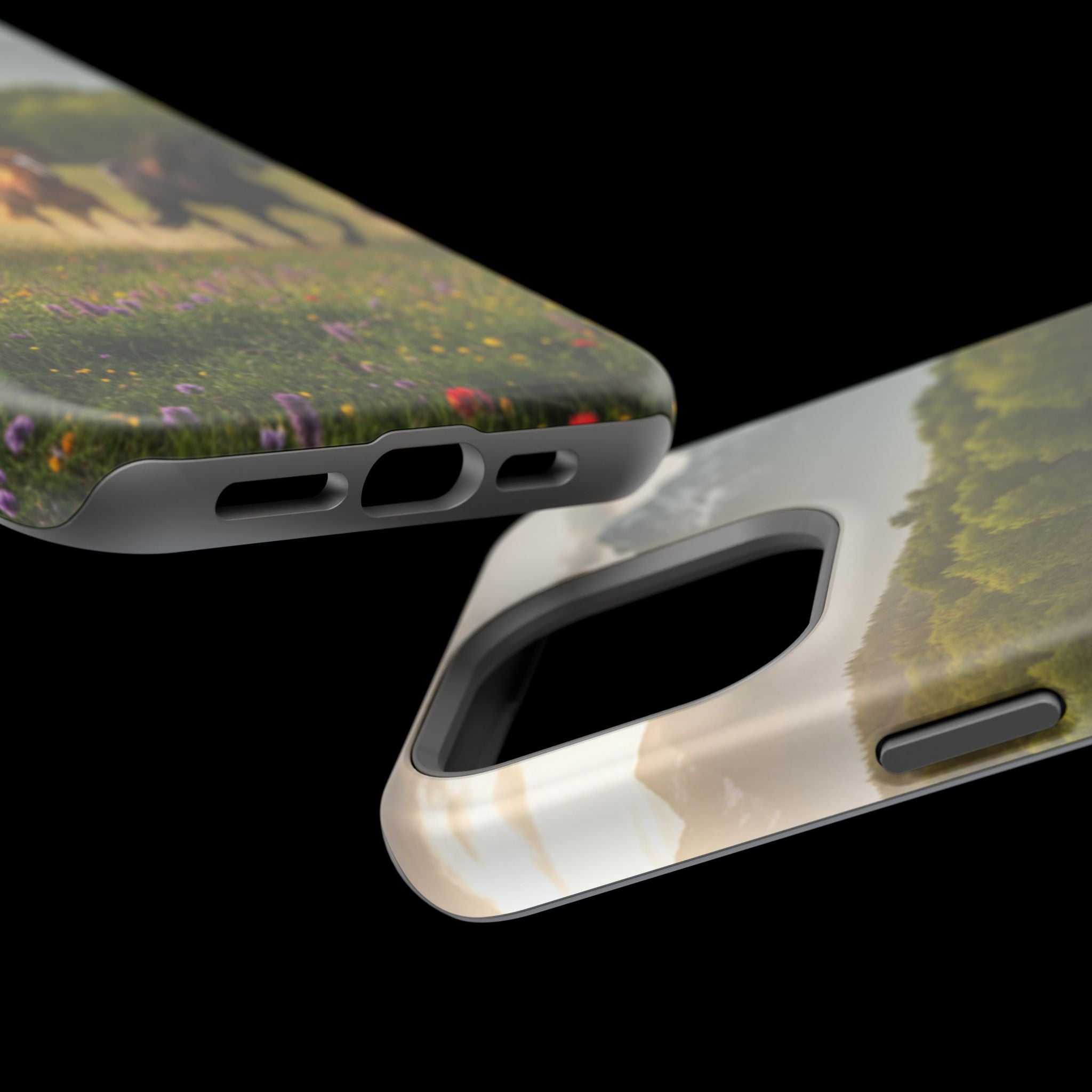 Running Horses Phone Case | Magnetic Impact-Resistant Case
