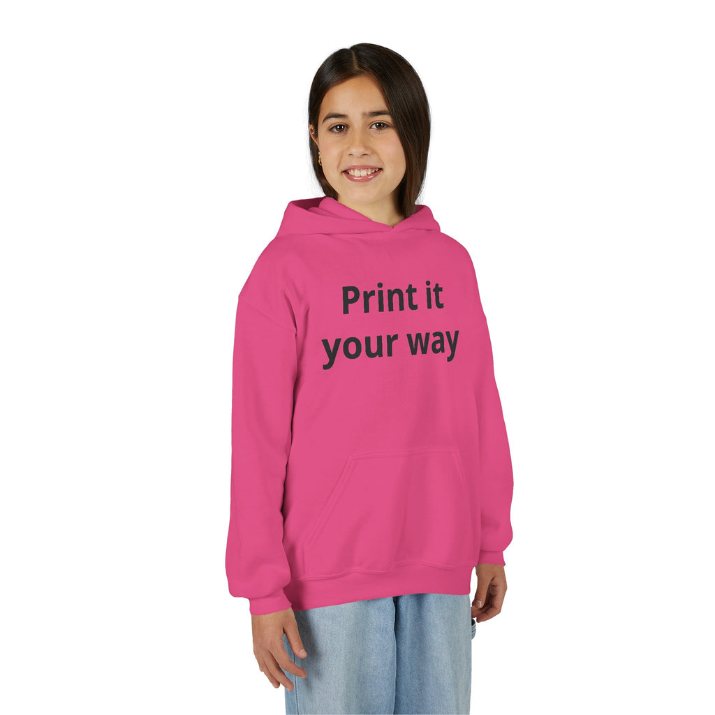 Hooded Sweatshirt Print It Your Way | Custom Youth Hoodie