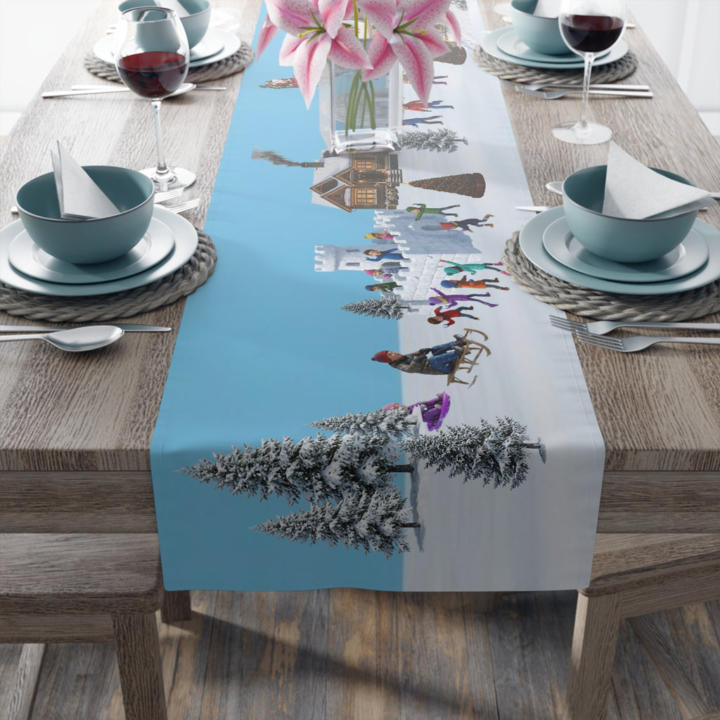 Winter Wonderland Table Runner | Holiday Table Decor