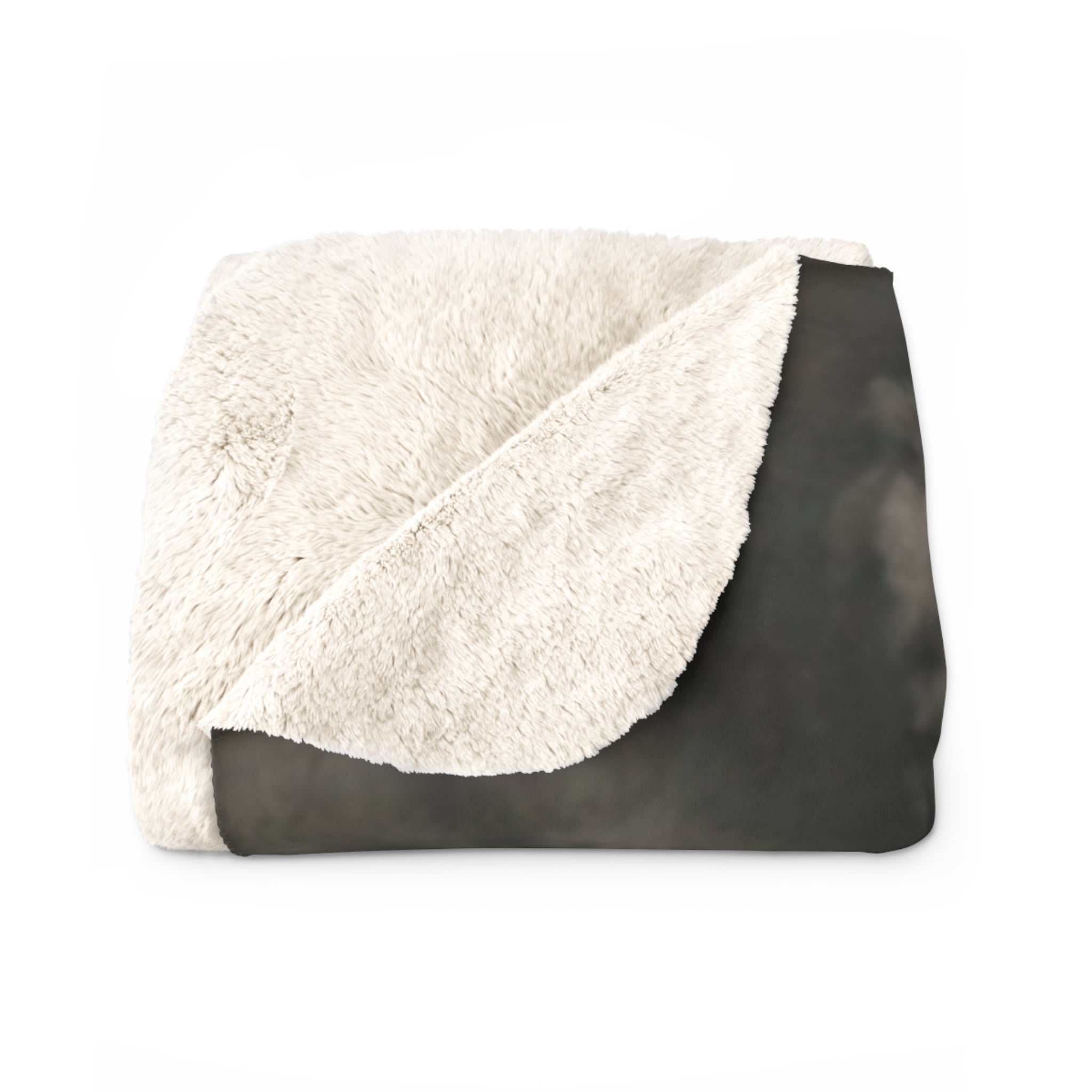 Vintage Steam Train Sherpa Fleece Blanket | Scenic Railroad Throw